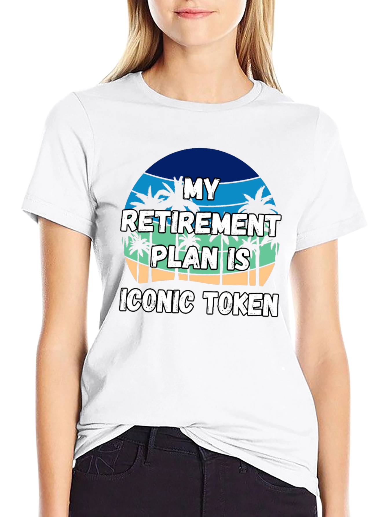 Black Retirement Plan Iconic Token T-Shirt view 9