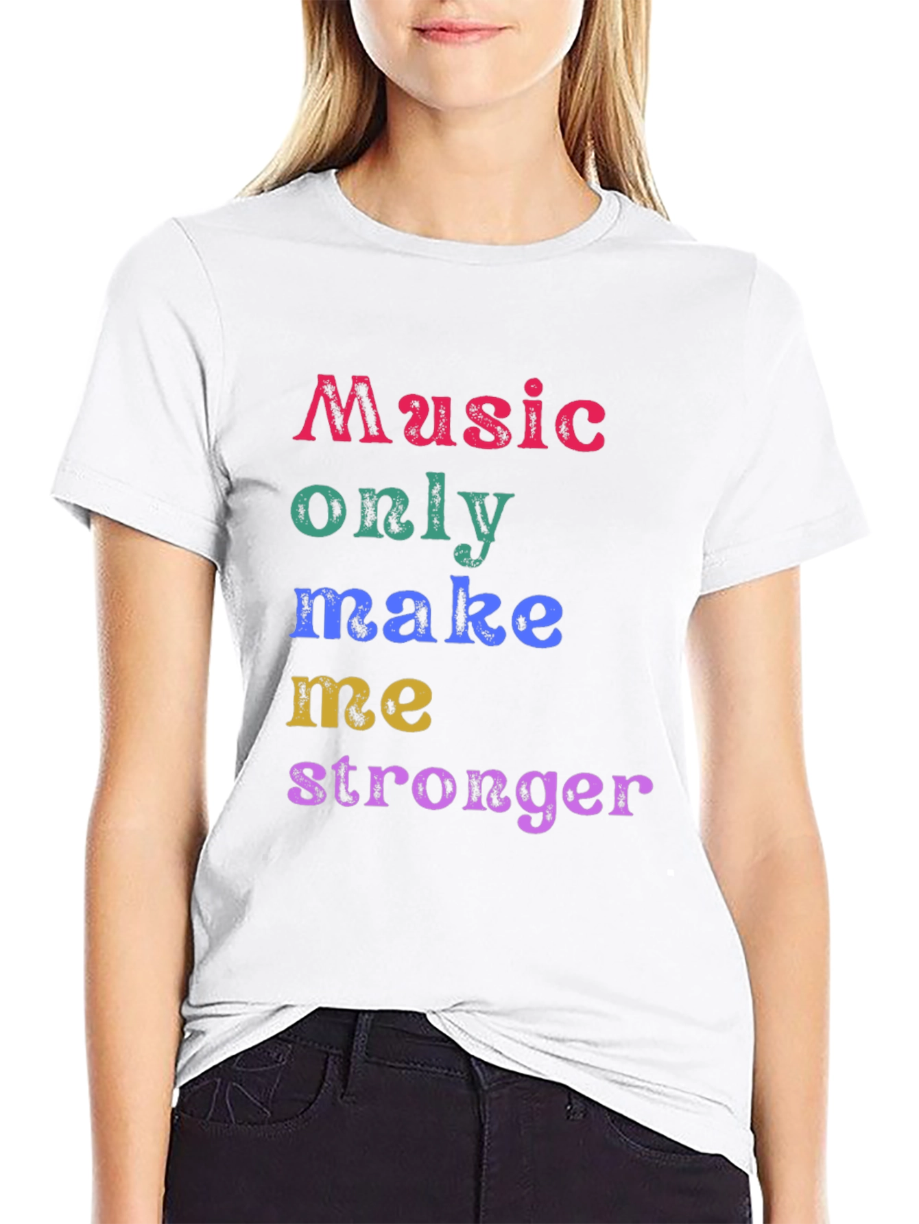 Black Music Makes Me Stronger T-Shirt view 9