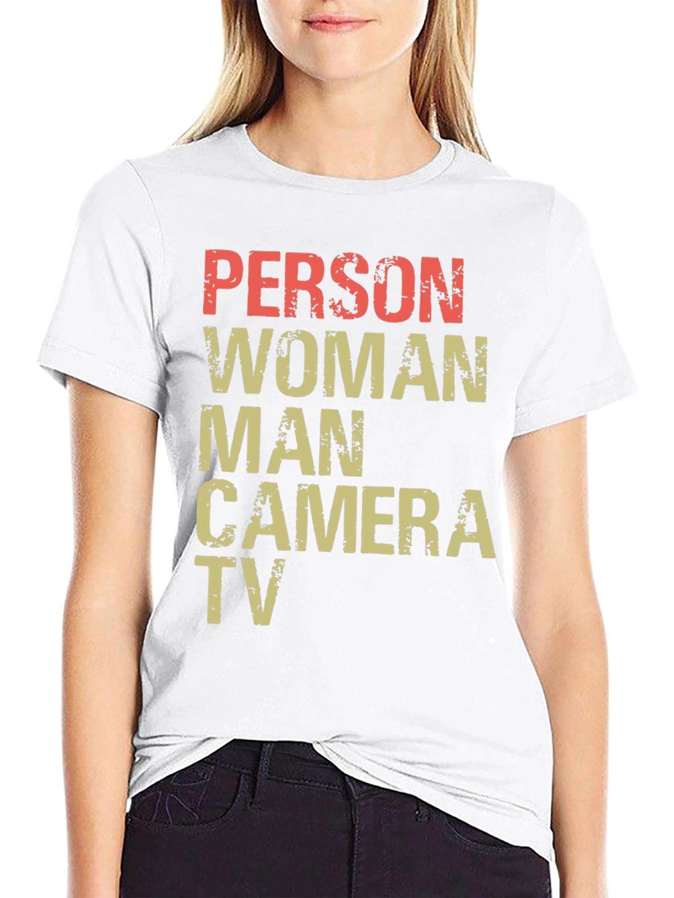 Black Person Woman Man Camera TV Men's T-Shirt view 9