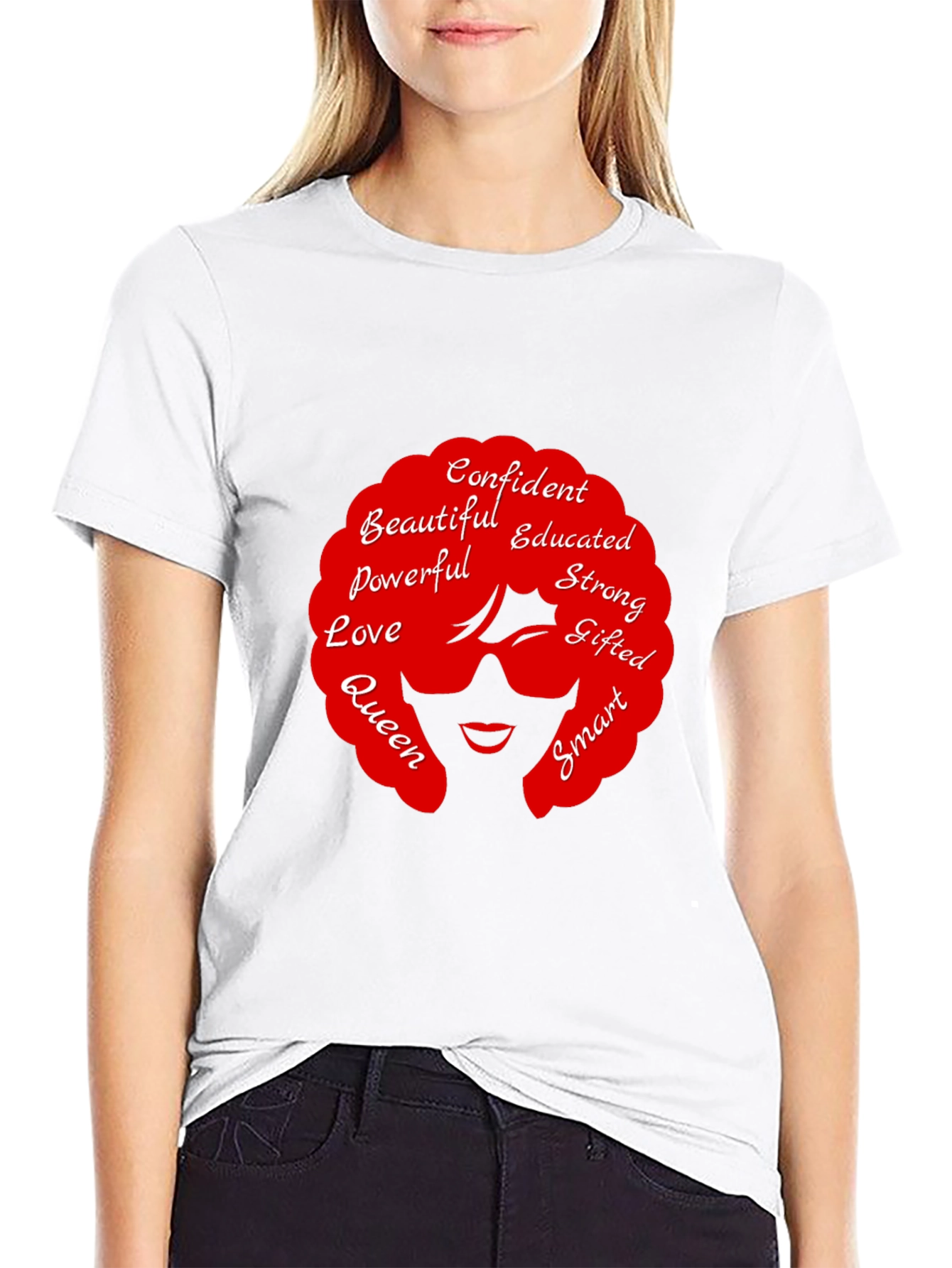 Black Empowered Woman T-Shirt: Confident, Educated & Strong view 9