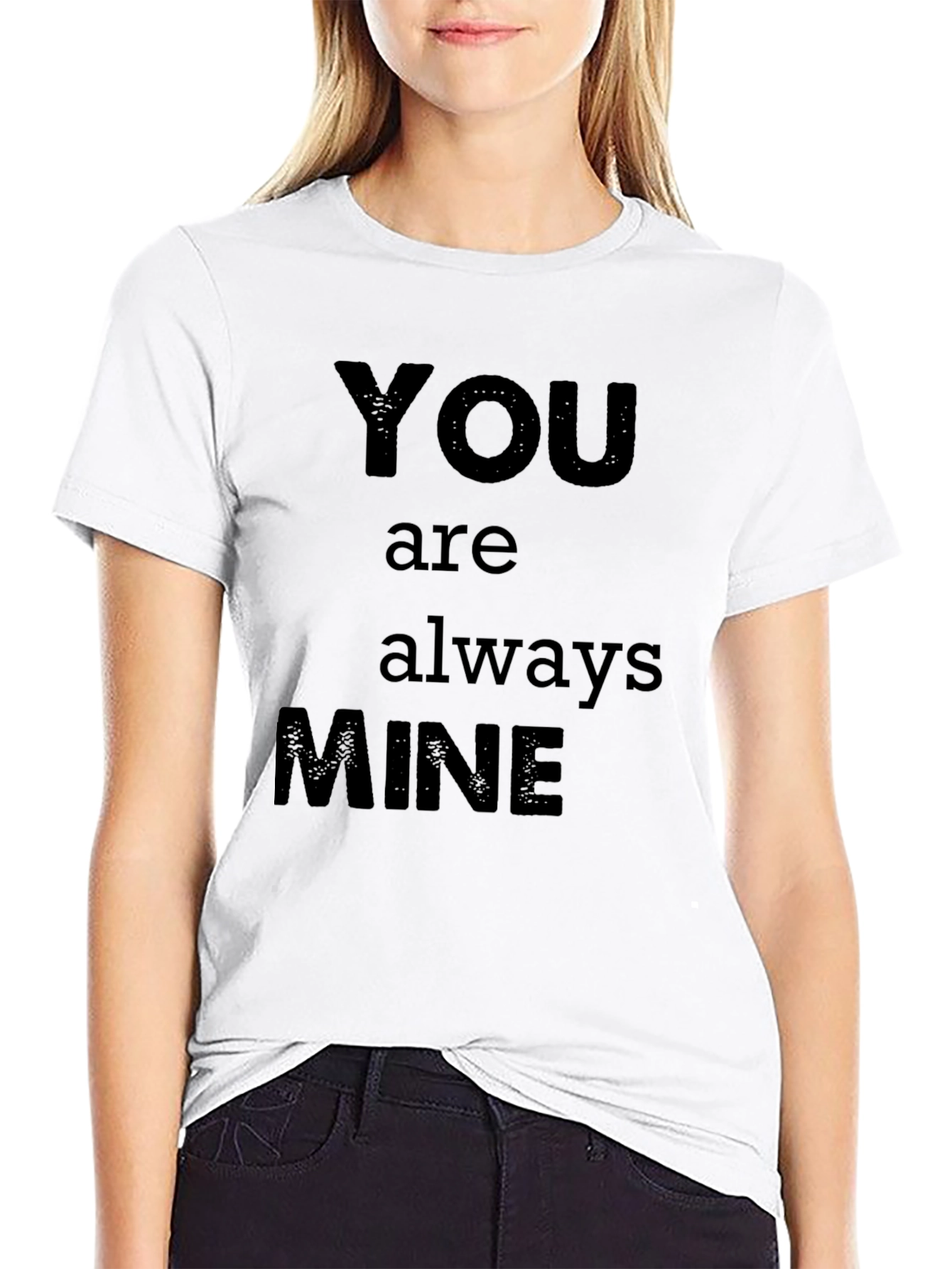 Black You Are Always Mine Graphic T-Shirt view 9