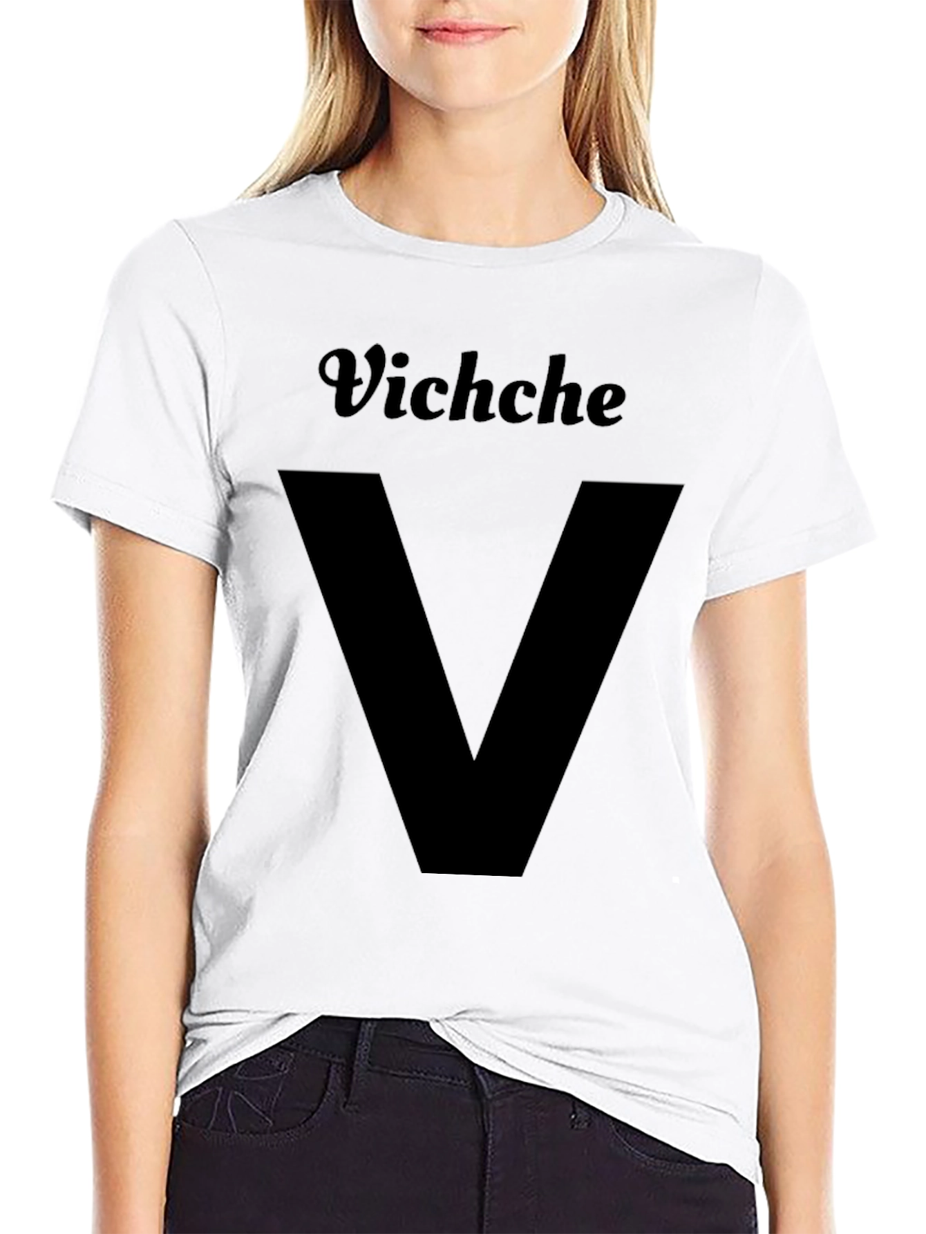 Black Vichche V Graphic T-Shirt - Black view 9