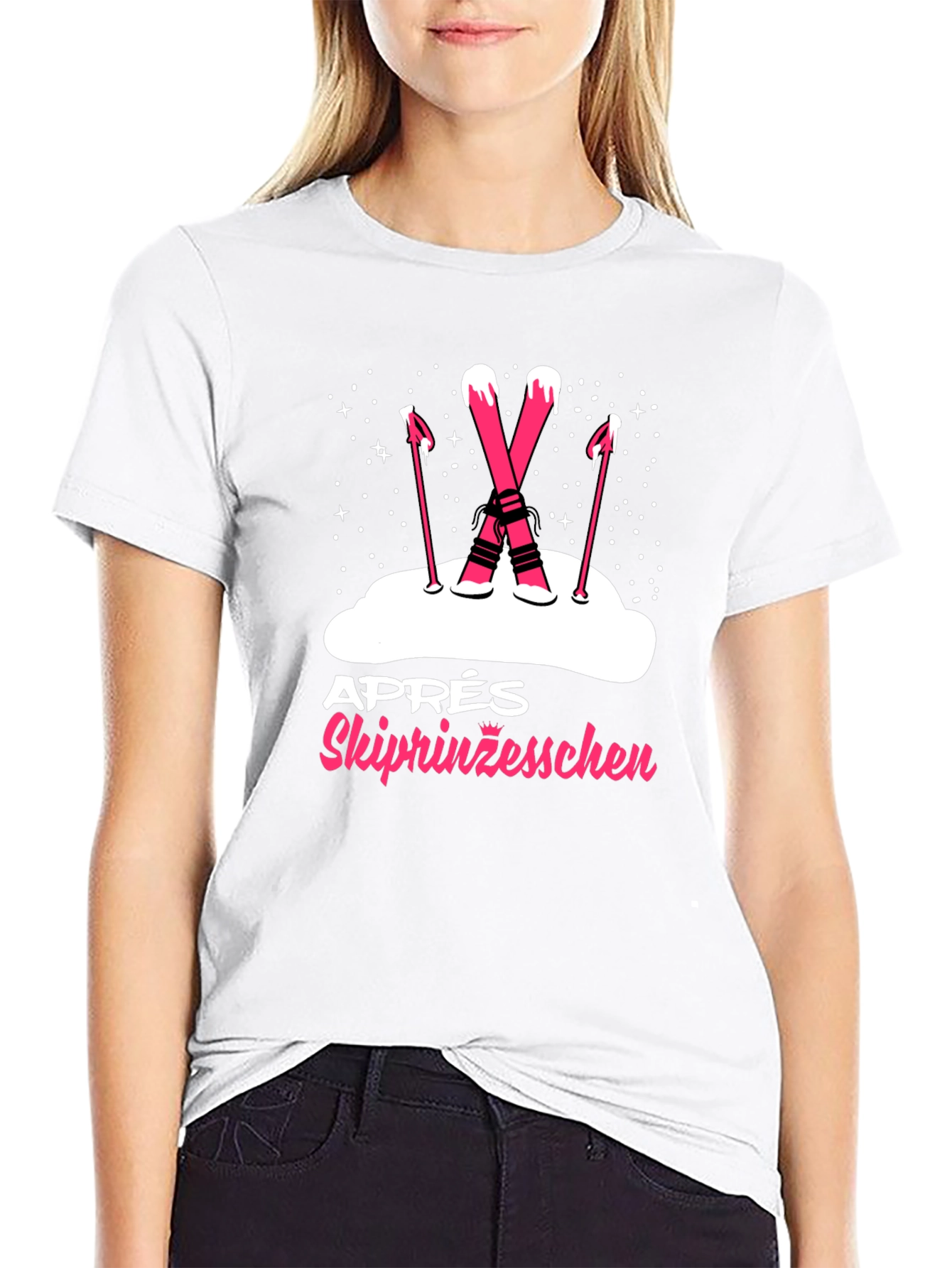Black Ski Princess T-Shirt - Après Ski Style view 9