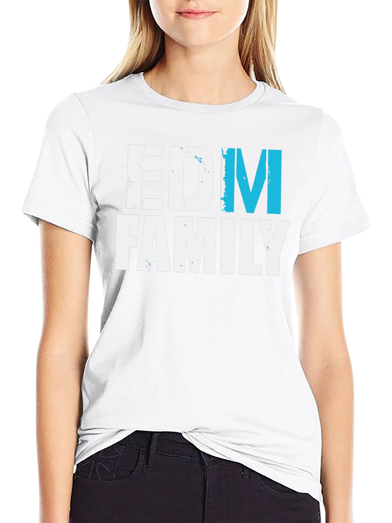Black EDM Family T-Shirt - Music Lover Tee view 9