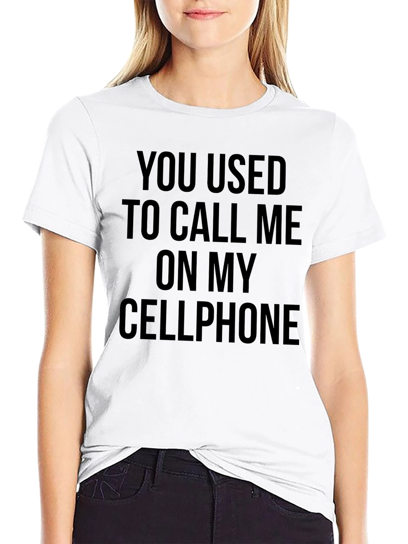 Black You Used To Call Me On My Cellphone T-Shirt view 9