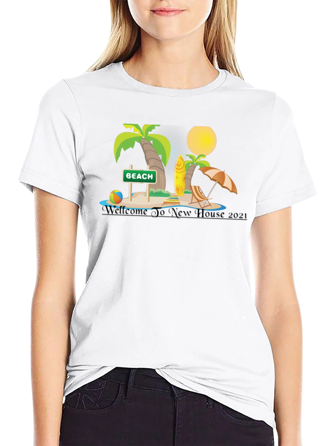 Beach Life Graphic Tee - Casual Summer Style - 9