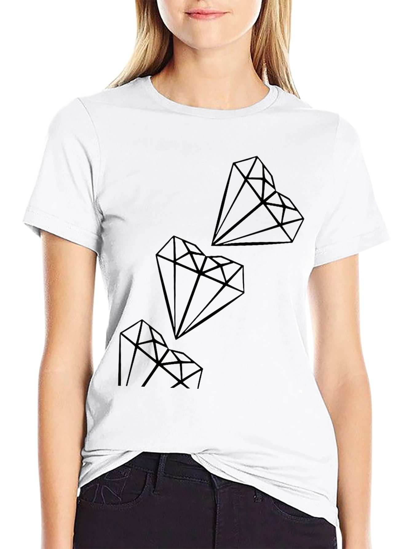 Black Diamond Graphic Black T-Shirt view 9