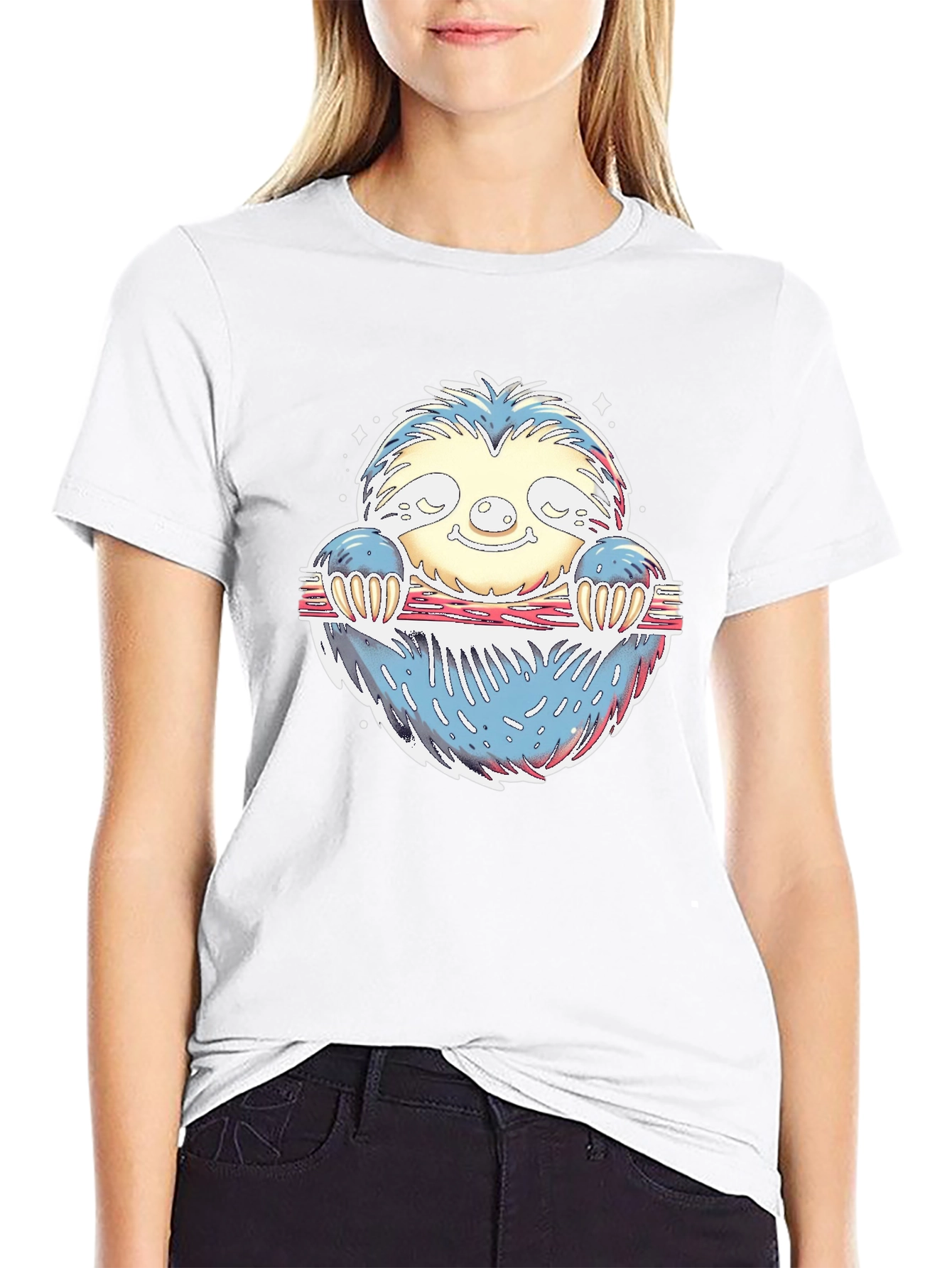 Sloth Graphic T-Shirt - Relaxed Fit - 9
