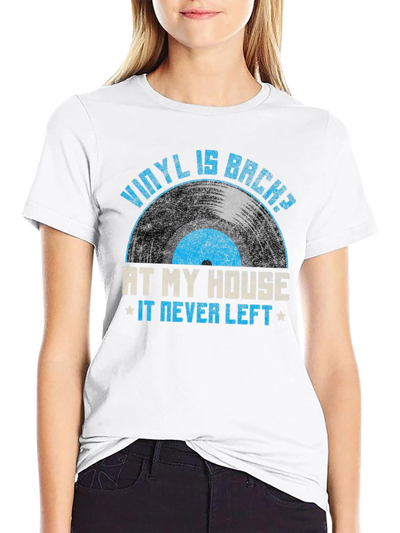 Vinyl is Back T-Shirt - At My House It Never Left - 9