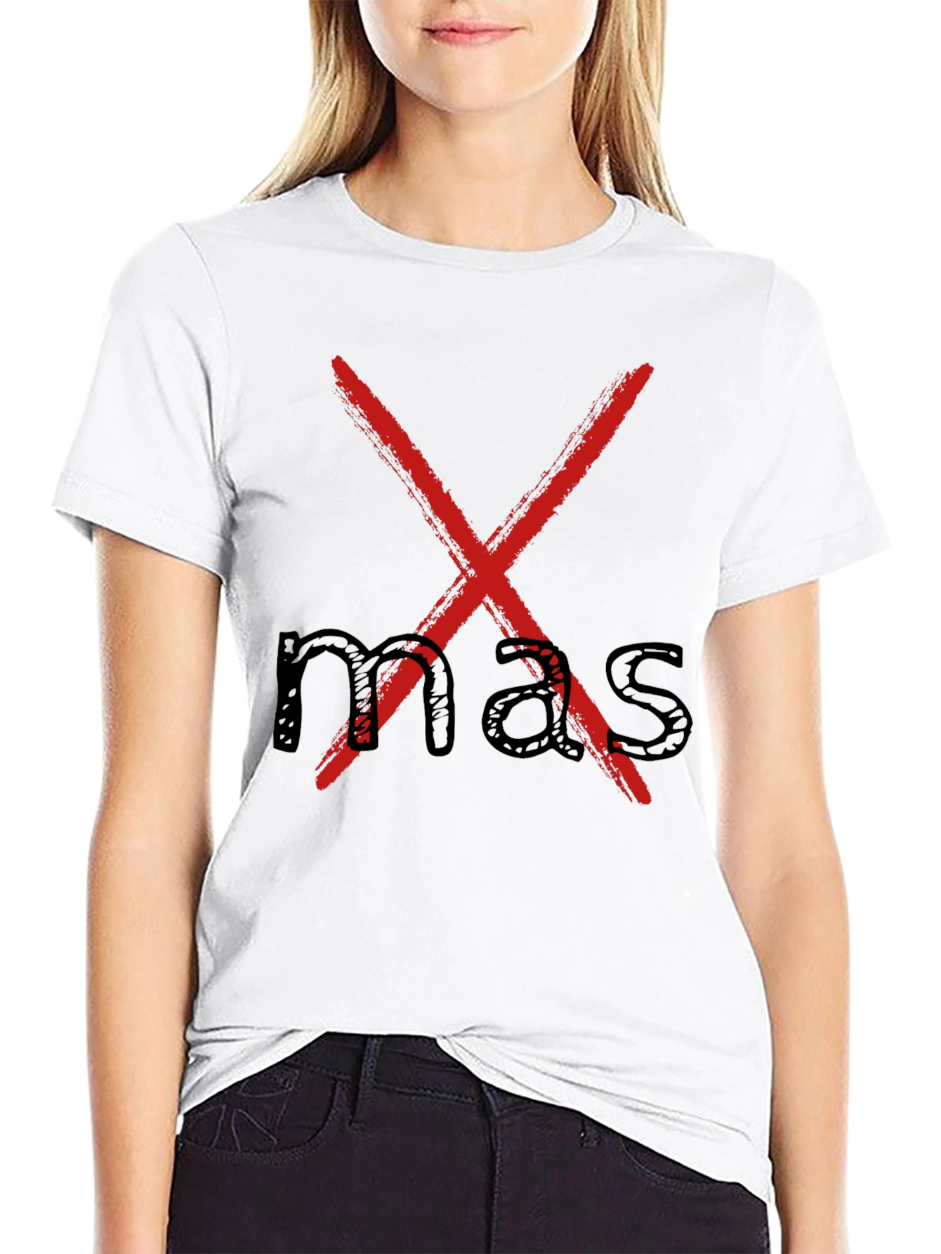 Black Red X Over 'Mas' Graphic T-Shirt - Casual Menswear view 9