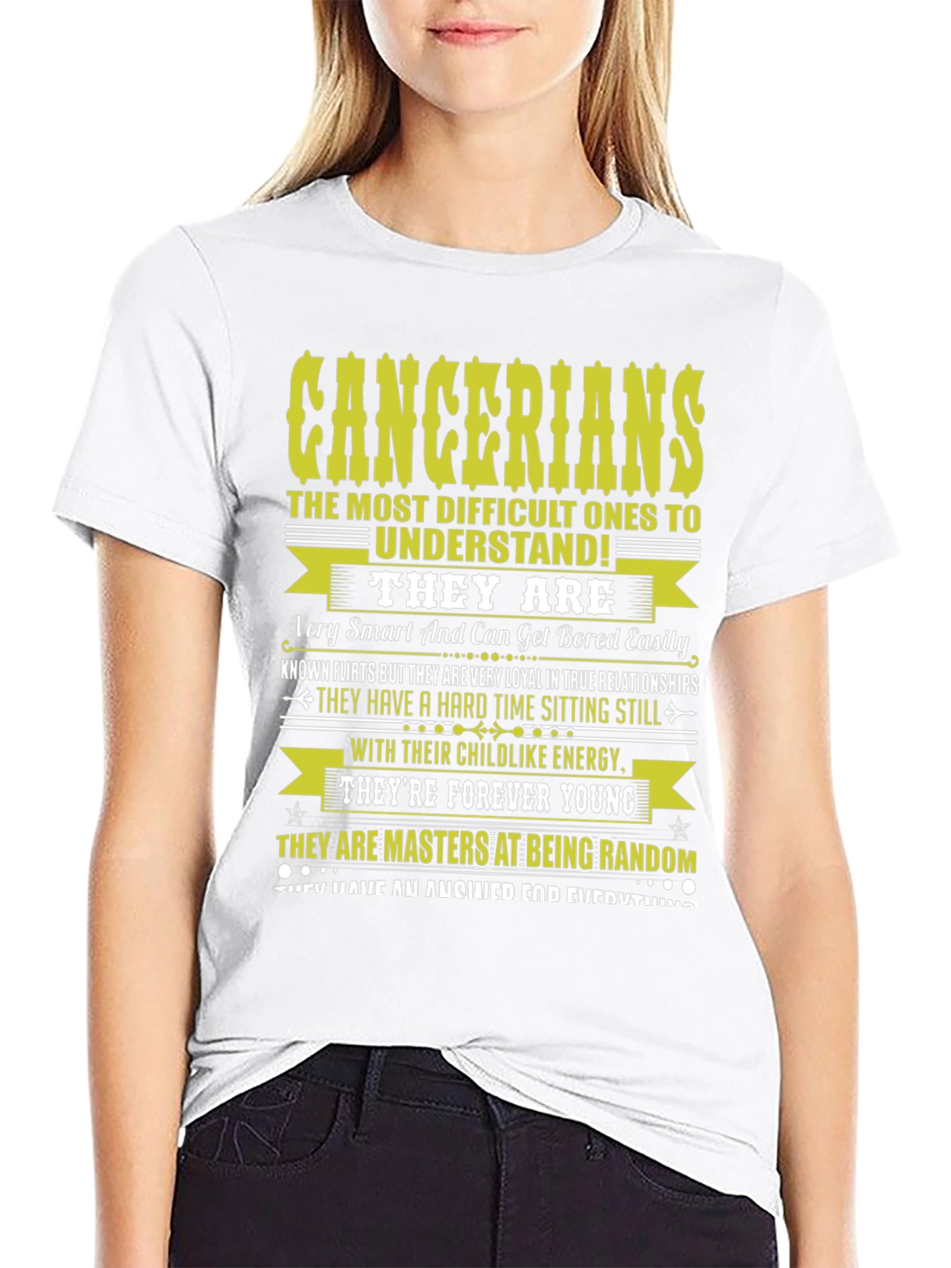 Black Cancerian Zodiac T-Shirt - Difficult to Understand! view 9