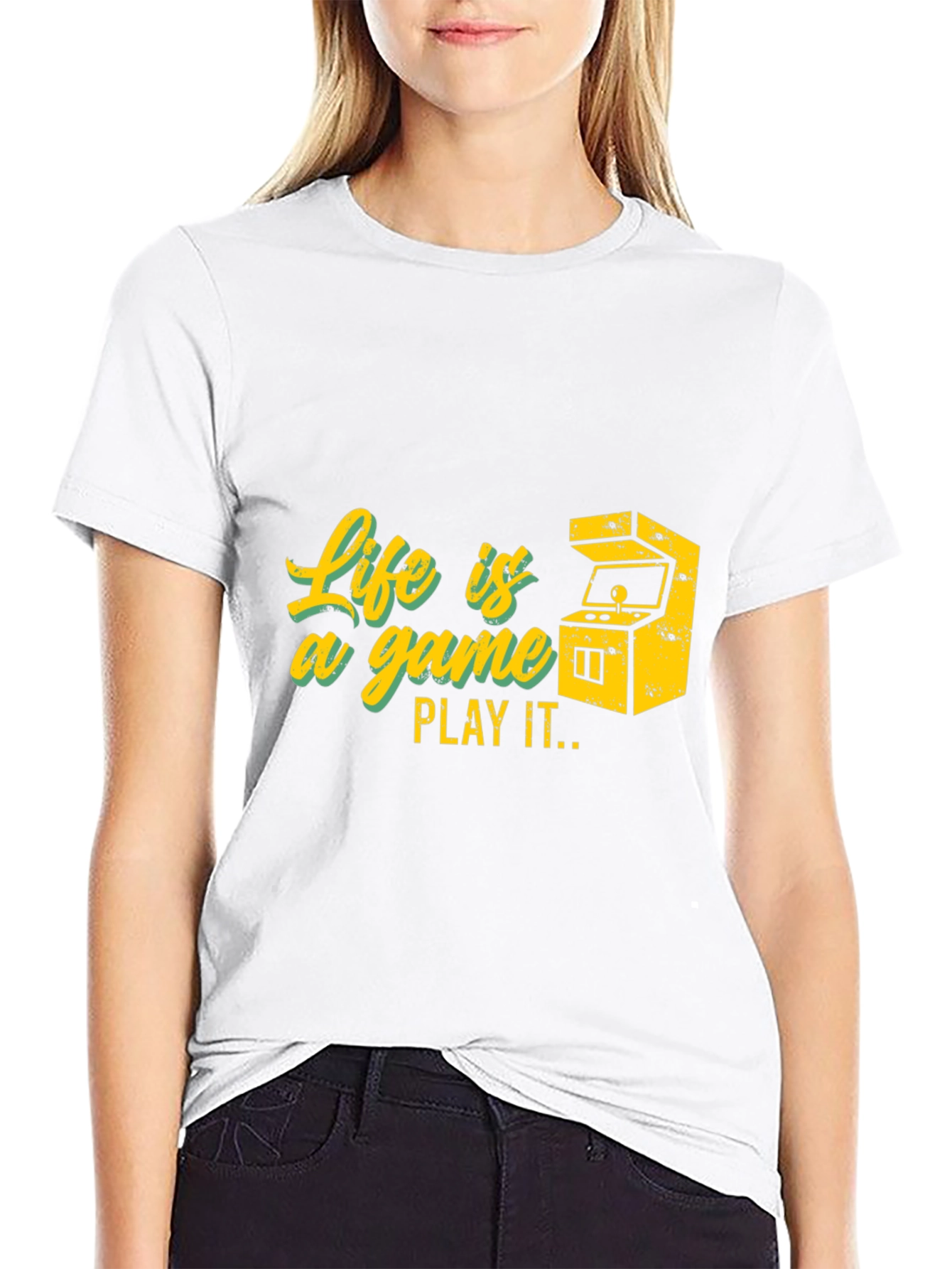 Black Life is a Game T-Shirt - Gamer Style view 9