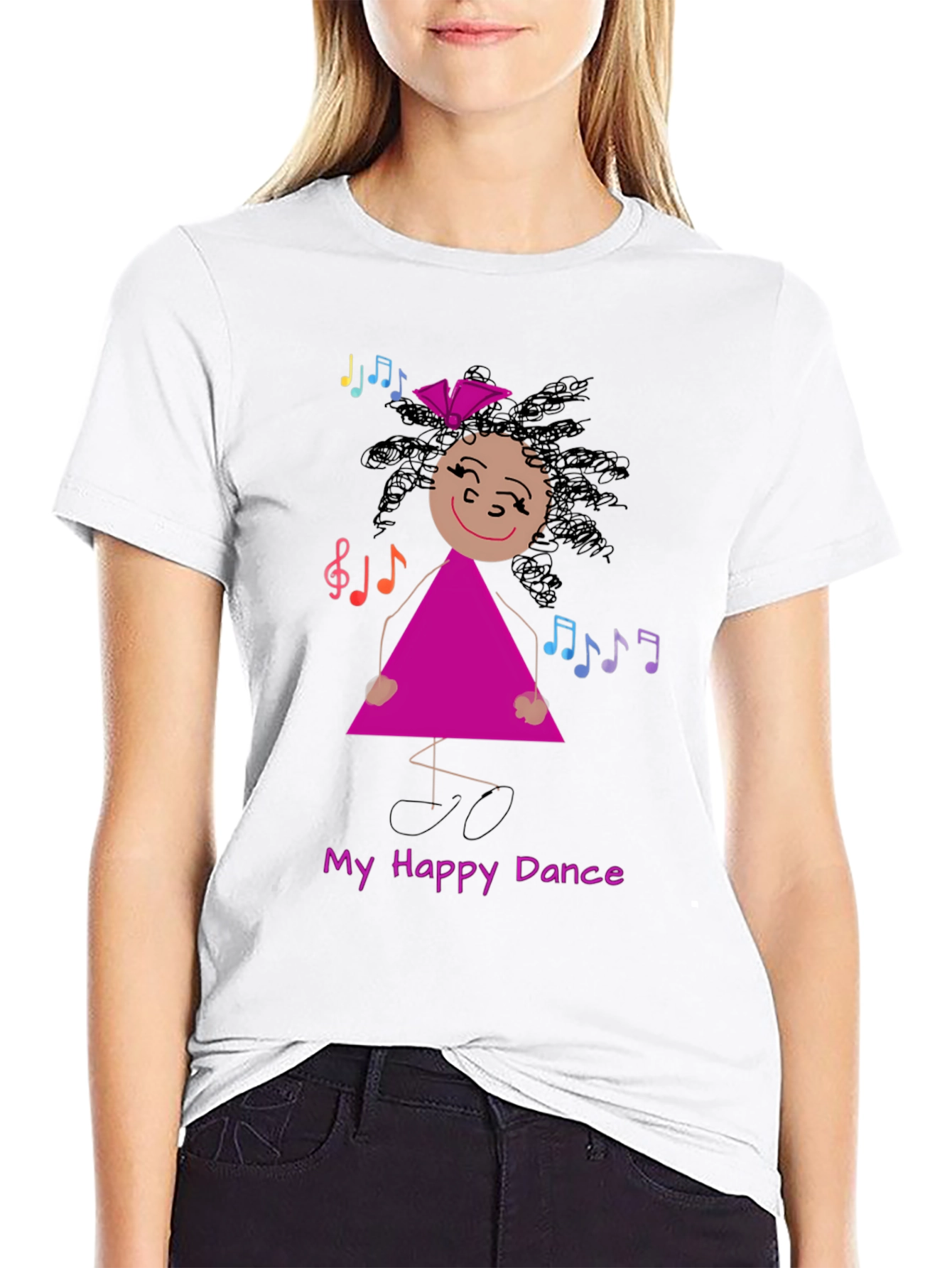 Black My Happy Dance T-Shirt view 9