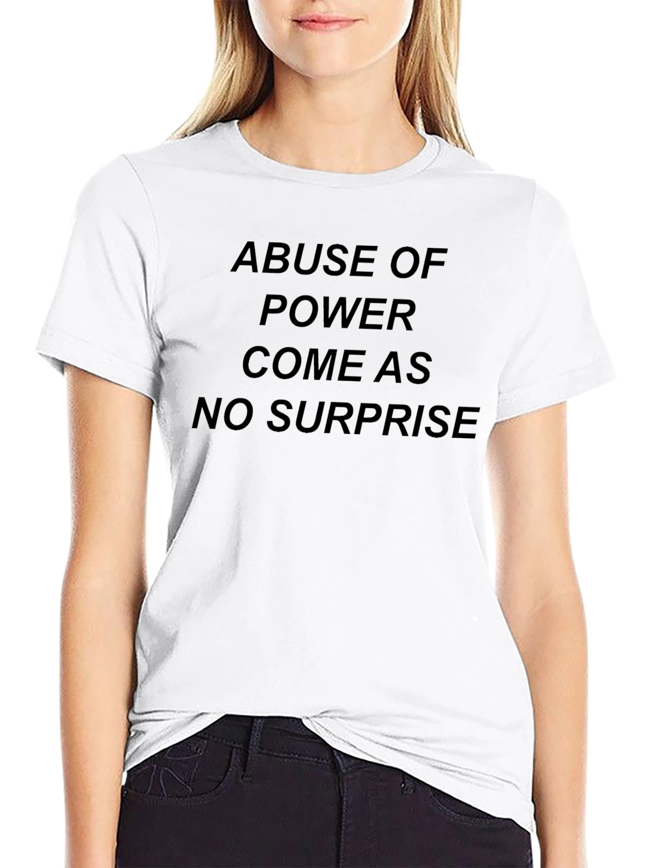 Black Abuse of Power T-Shirt - Statement Tee view 9