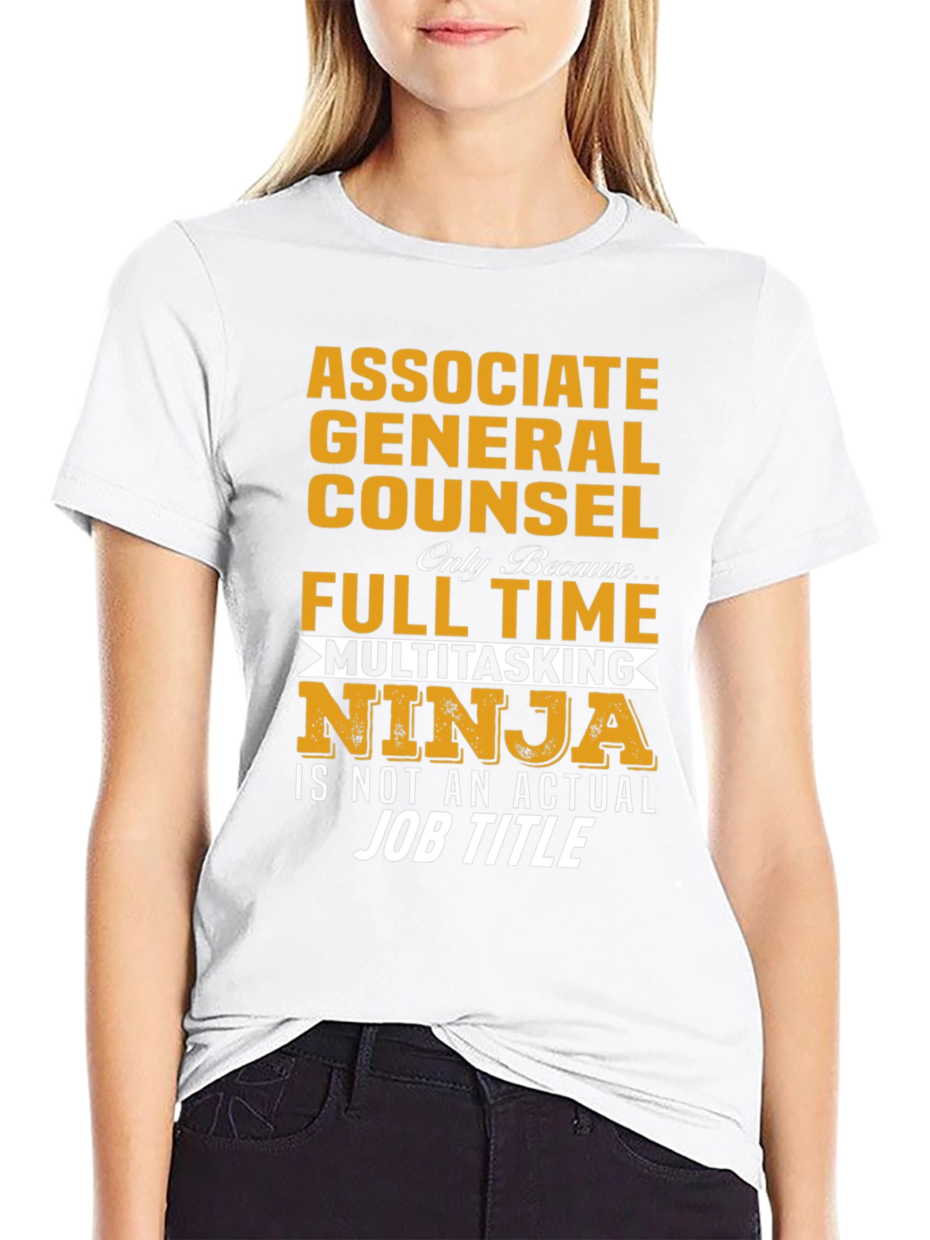 Black Associate General Counsel Multitasking Ninja T-Shirt view 9