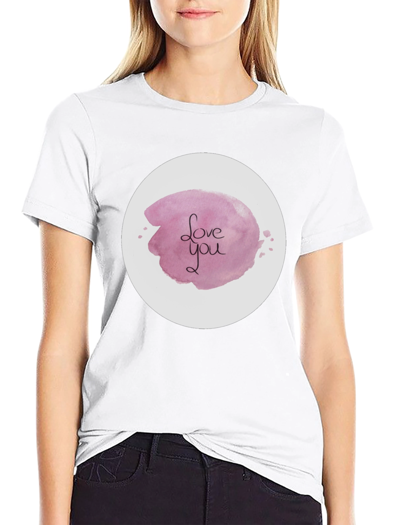 Black Love You Graphic Tee - Stylish Black Shirt view 9