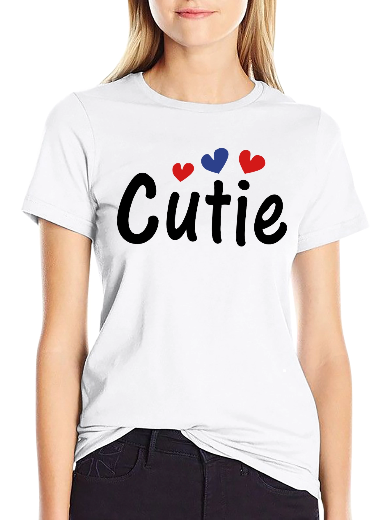 Black Cutie Graphic Tee - Soft Cotton Casual Shirt view 9