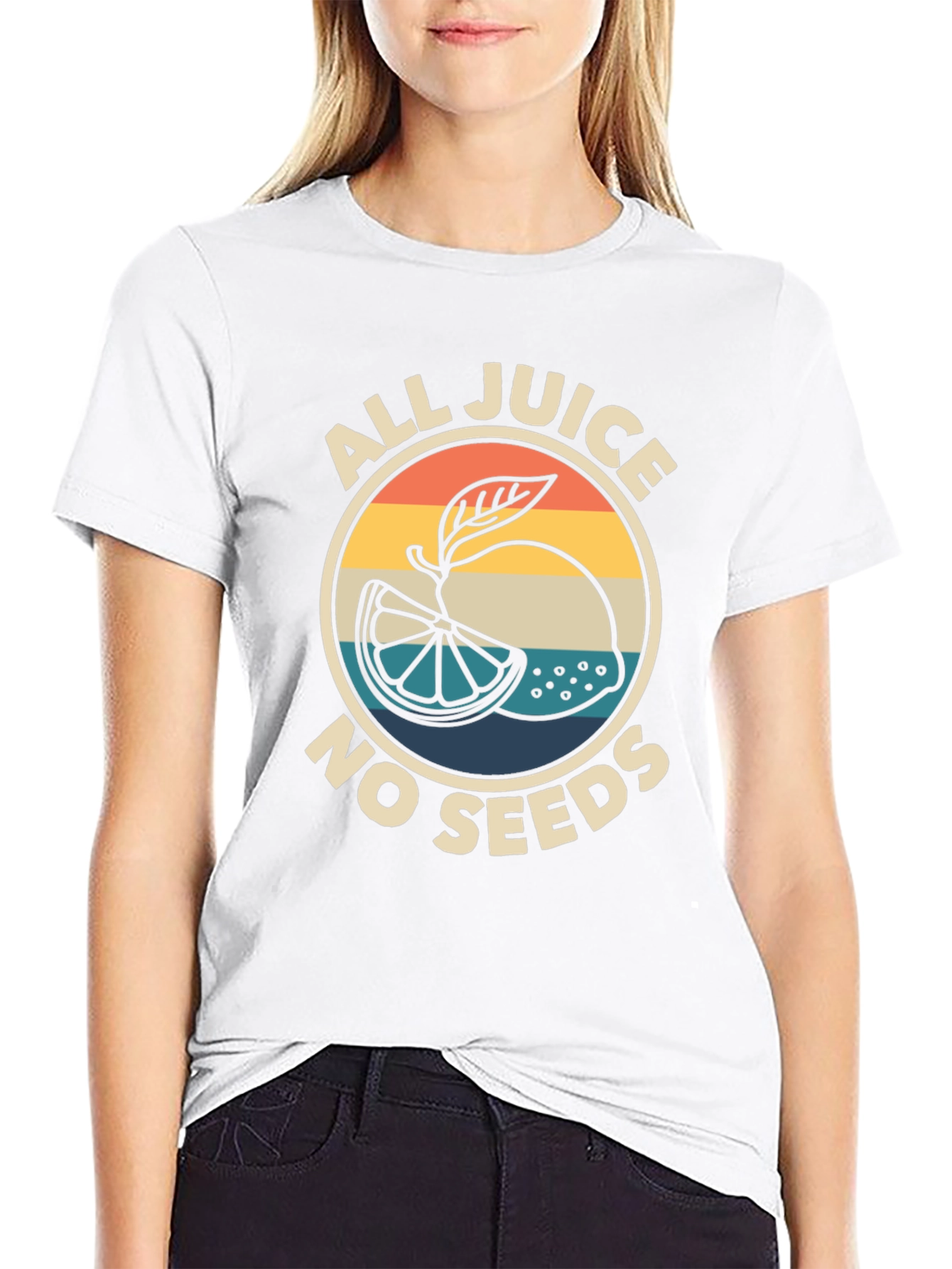 Black All Juice No Seeds Graphic Tee view 9