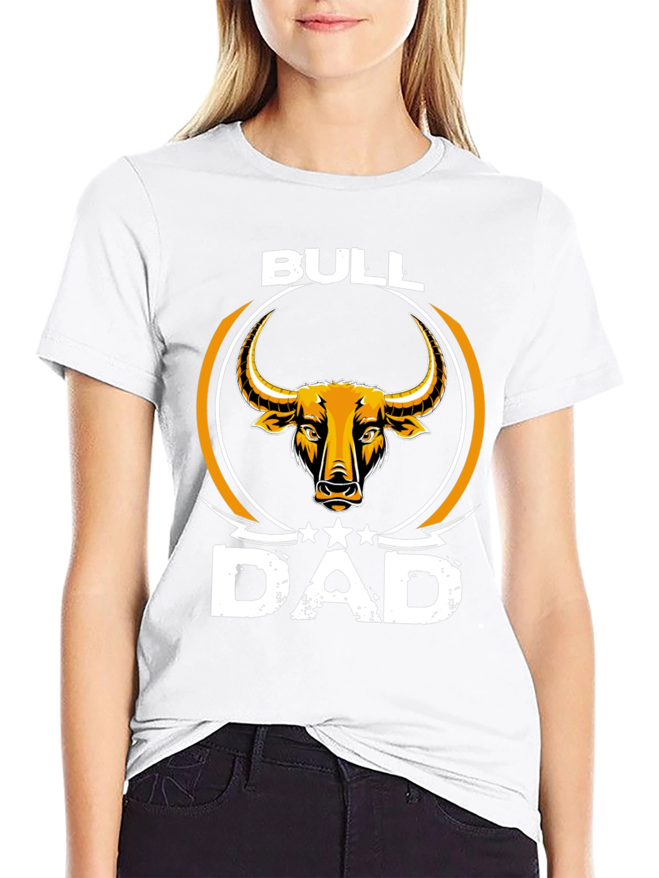 Black Bull Dad Graphic Tee - Stylish Father's Day Apparel view 9