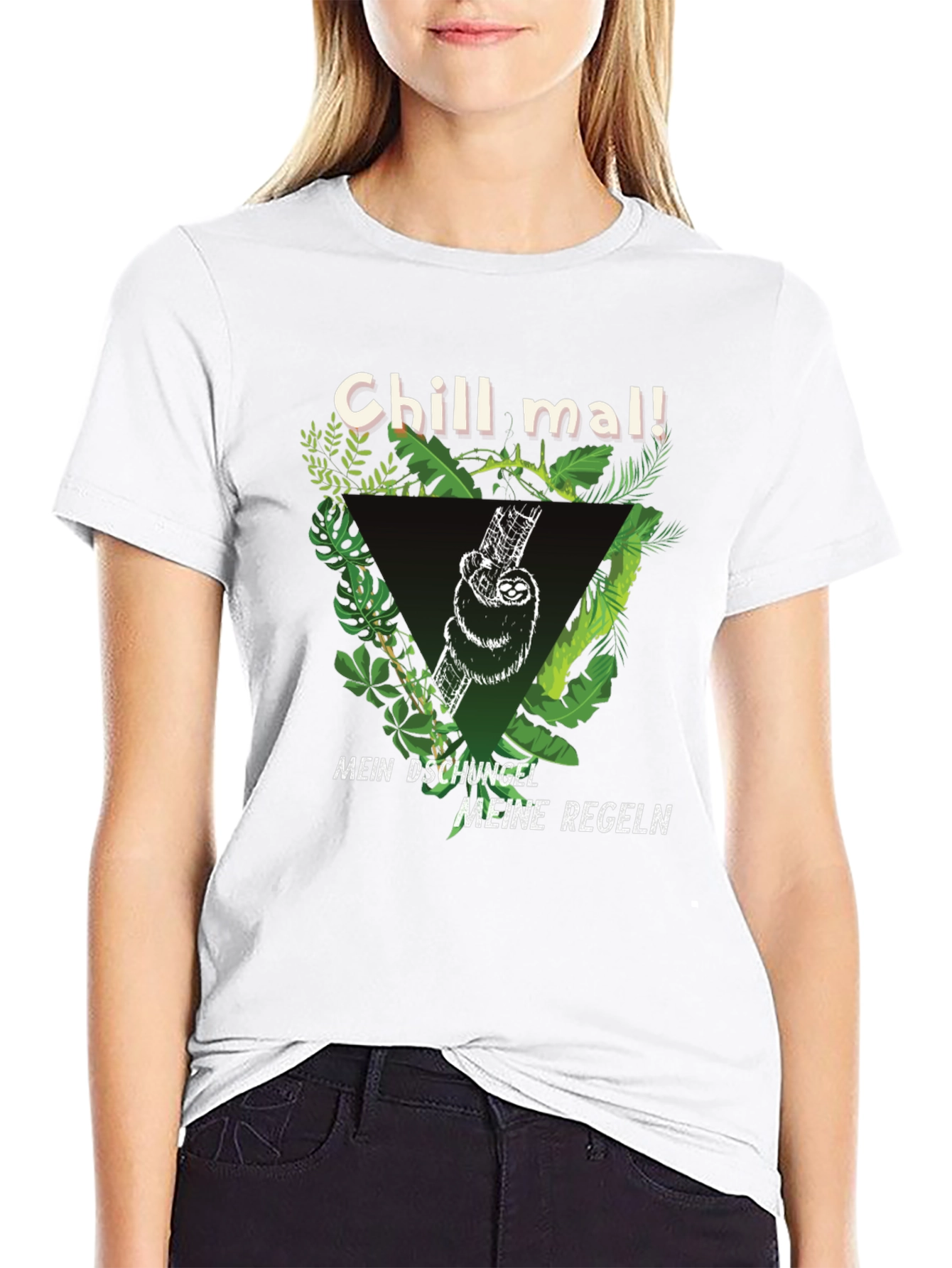 Black Chill Mal Sloth T-Shirt - Men's Black Graphic Tee view 9