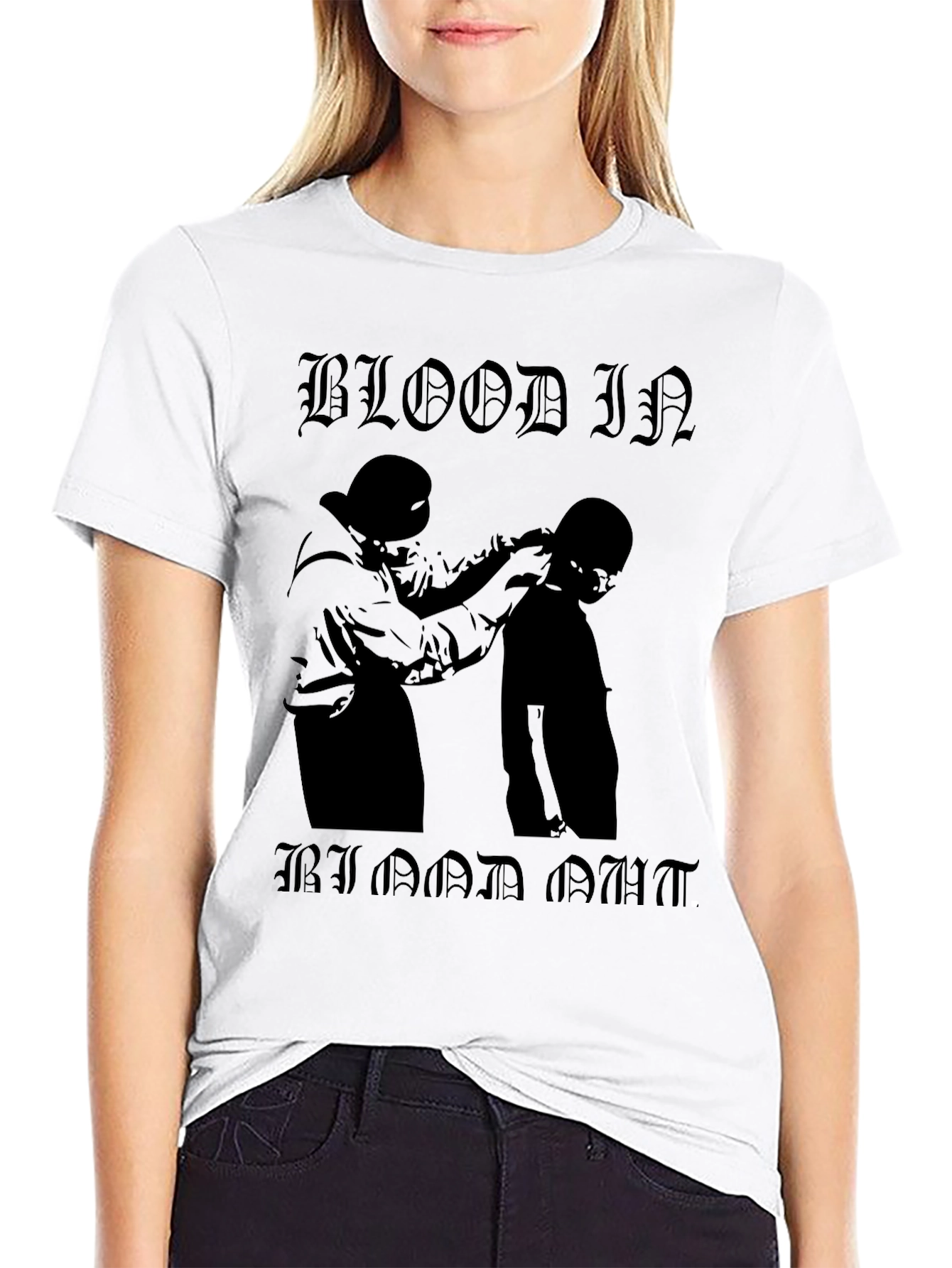 Black Blood In Blood Out Graphic Tee - Black view 9