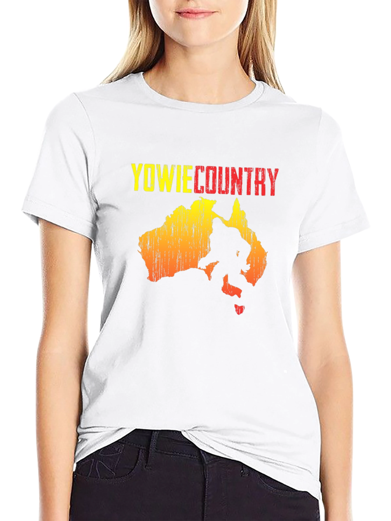 Black Yowie Country T-Shirt - Australia Bigfoot view 9