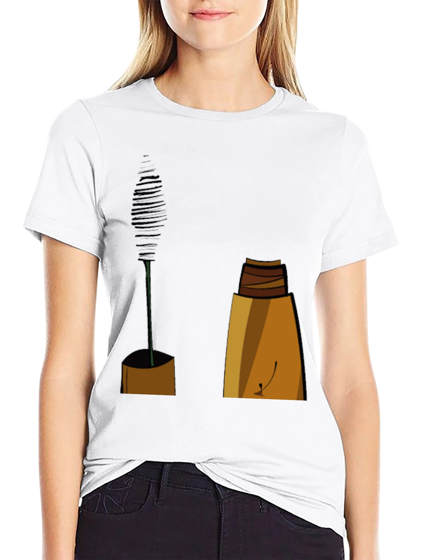 Black Mascara Graphic Tee - Beauty Lover Fashion view 9