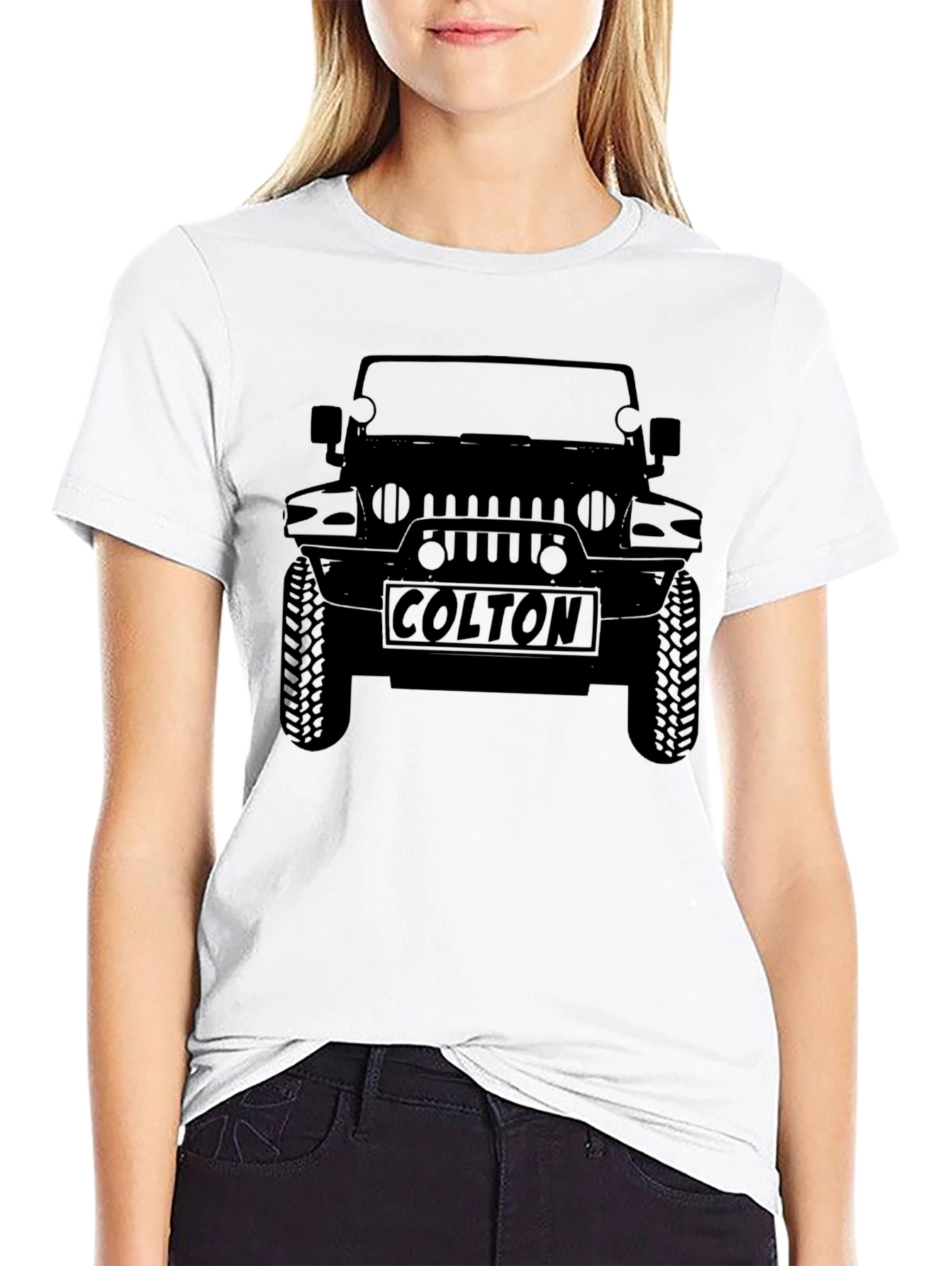 Black Colton Jeep Black Graphic T-Shirt view 9