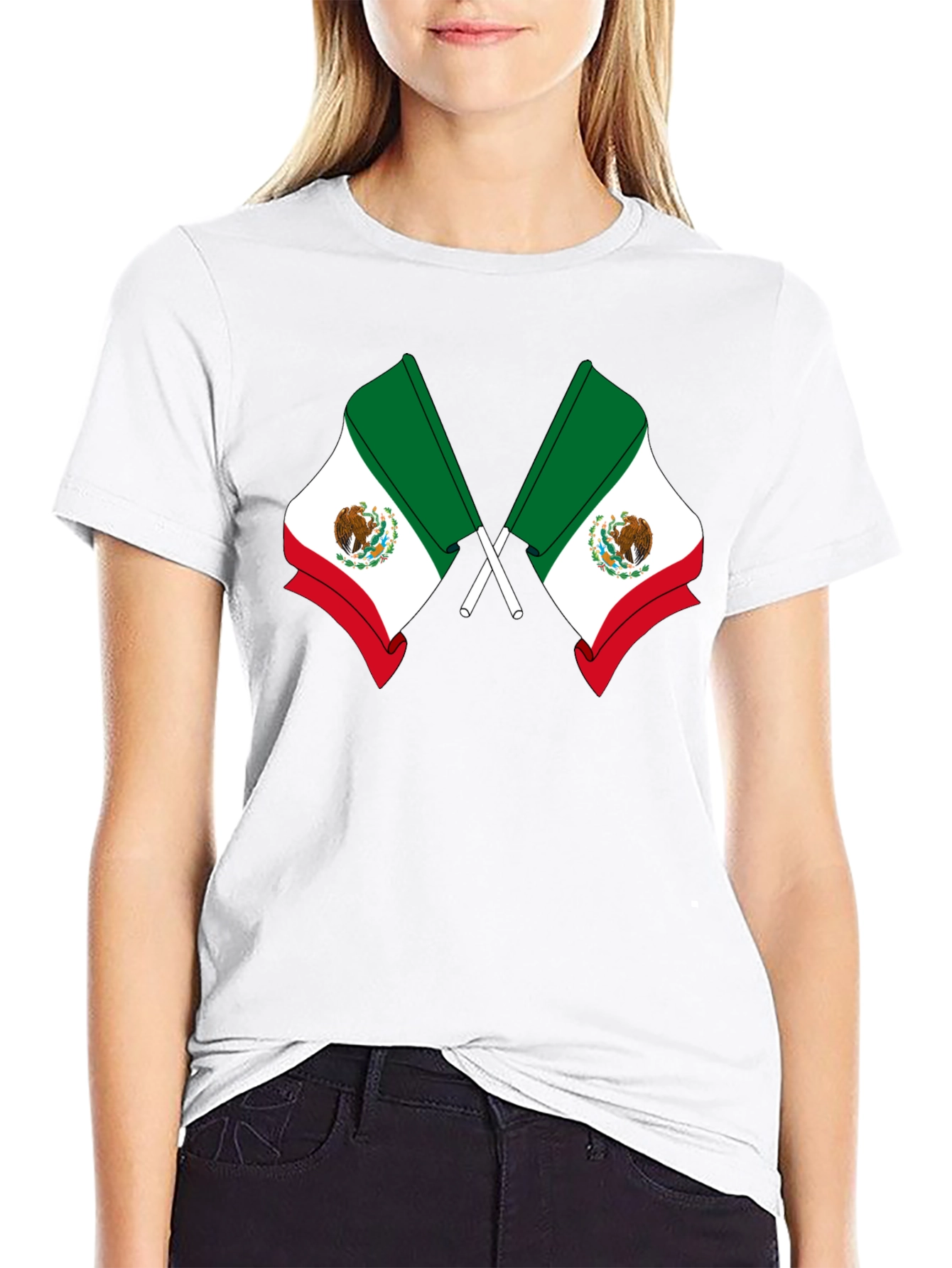 Black Mexican Flag T-Shirt - Viva Mexico! view 9