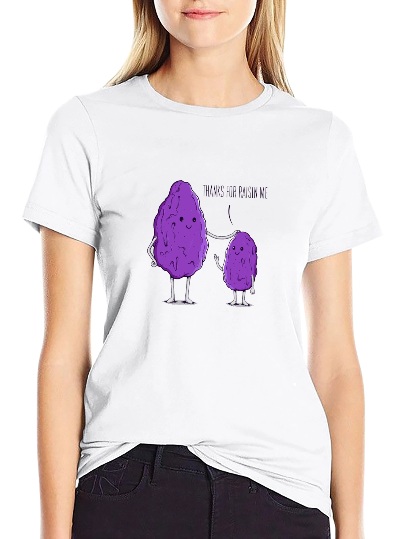 Black Funny Raisin Pun T-Shirt - Thanks for Raisin' Me view 9