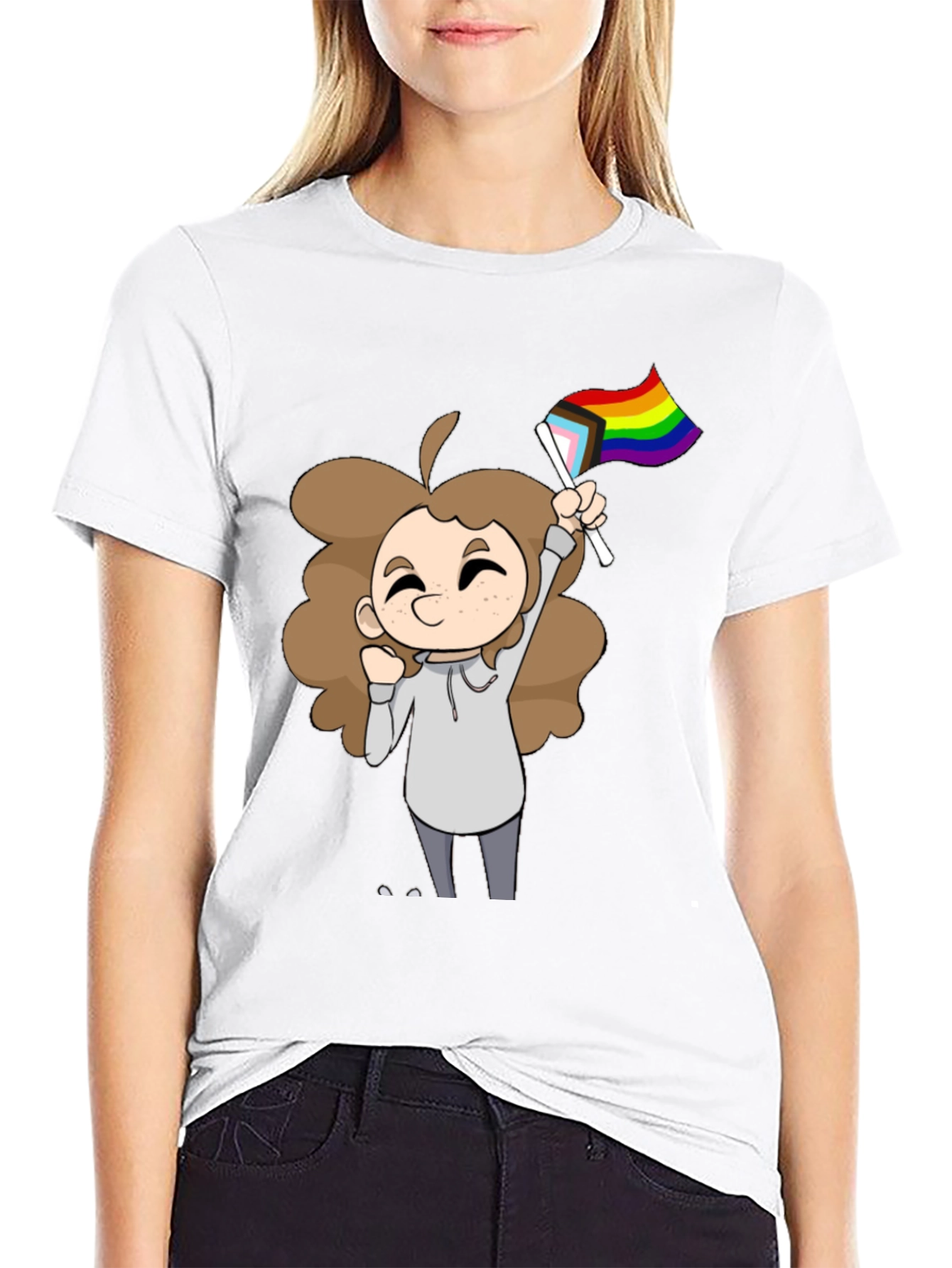 Black Pride Cartoon T-Shirt view 9
