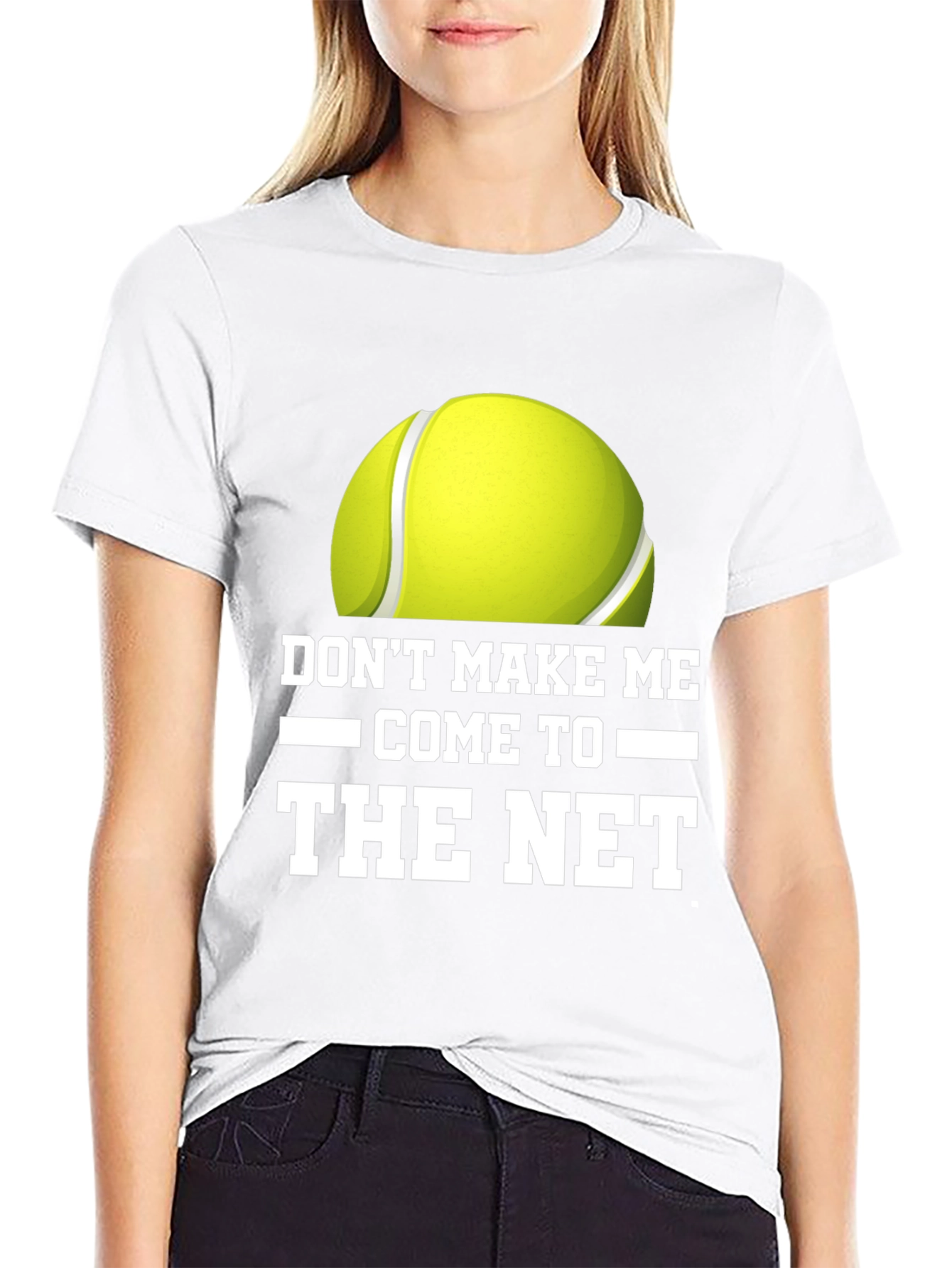 Black Don't Make Me Come to the Net T-Shirt view 9