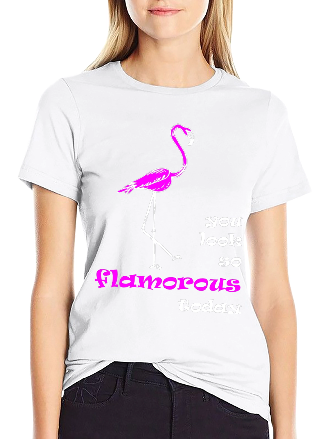 Black Flamingo T-Shirt: You Look So Glamorous Today view 9