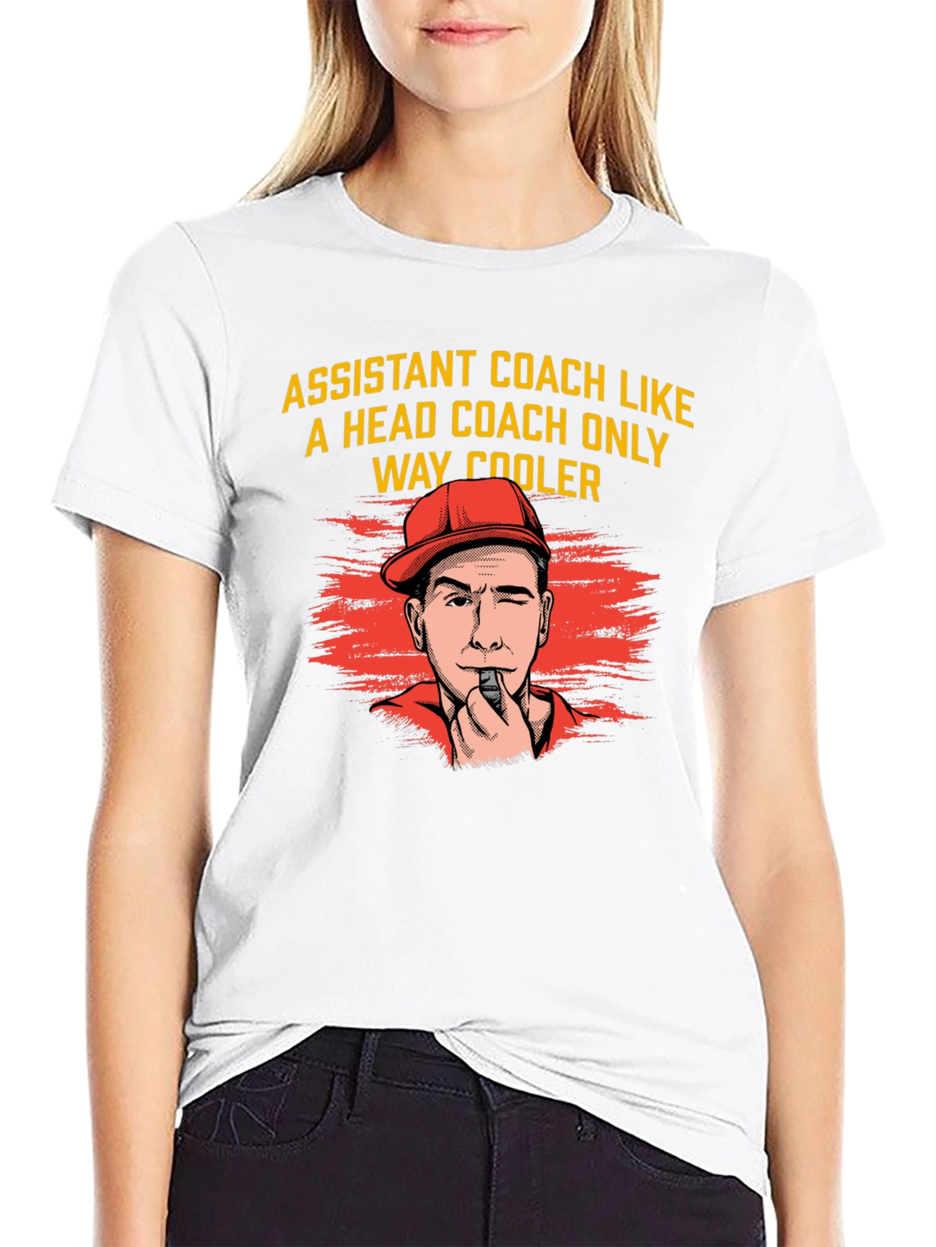 Black Assistant Coach Graphic Tee - Way Cooler Design! view 9