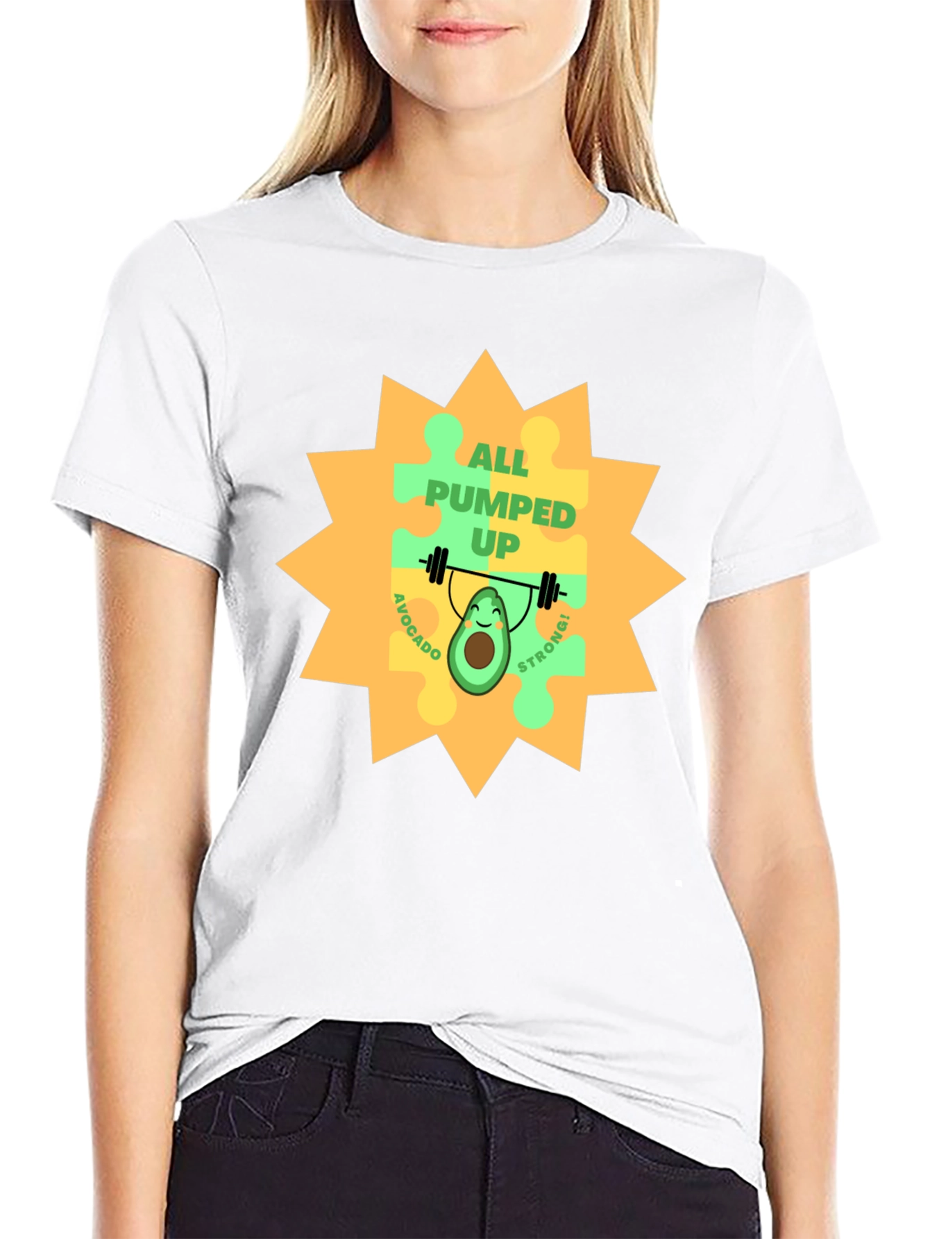 Black All Pumped Up Avocado T-Shirt view 9