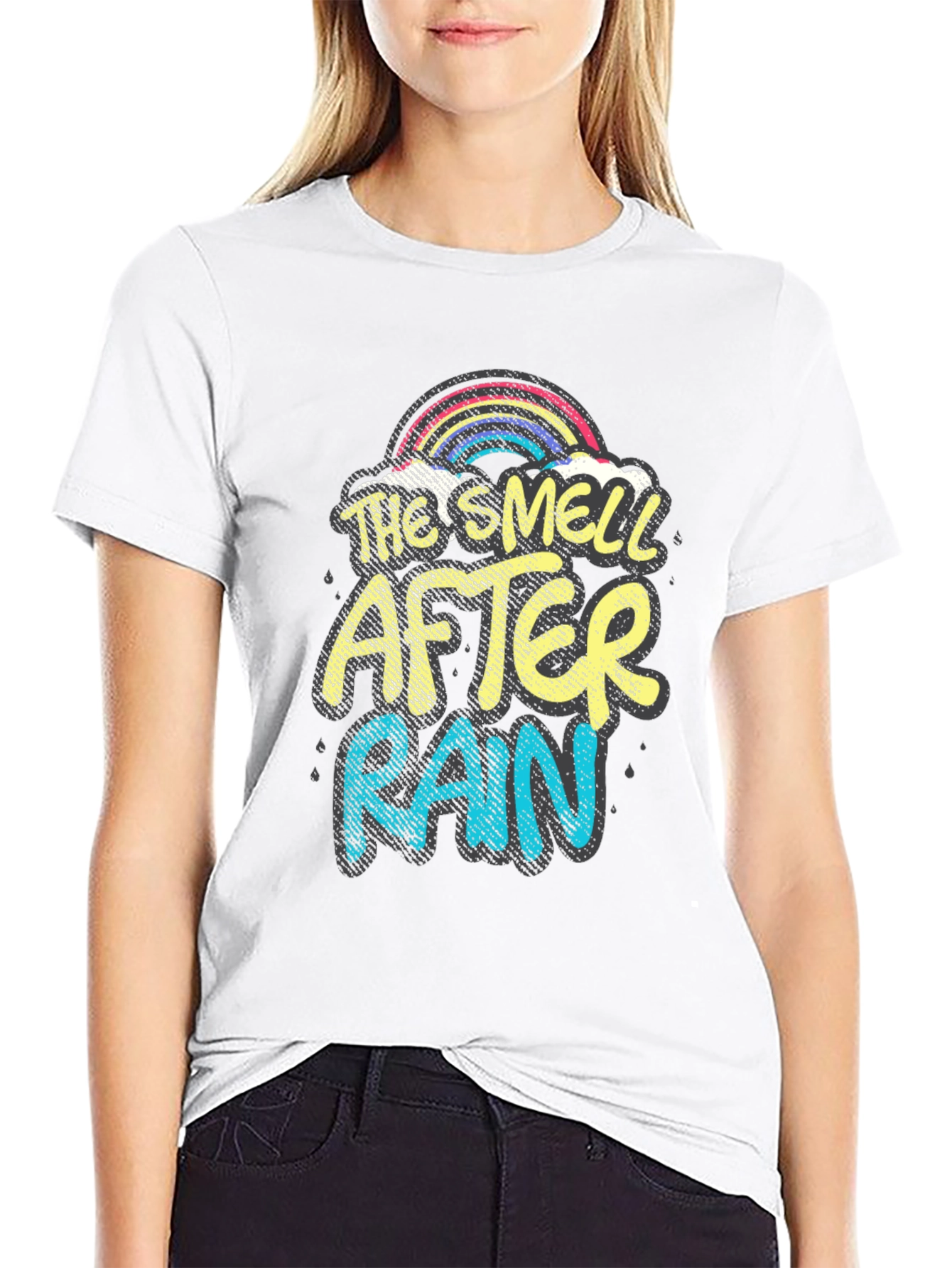 Black The Smell After Rain Graphic Tee - Black view 9