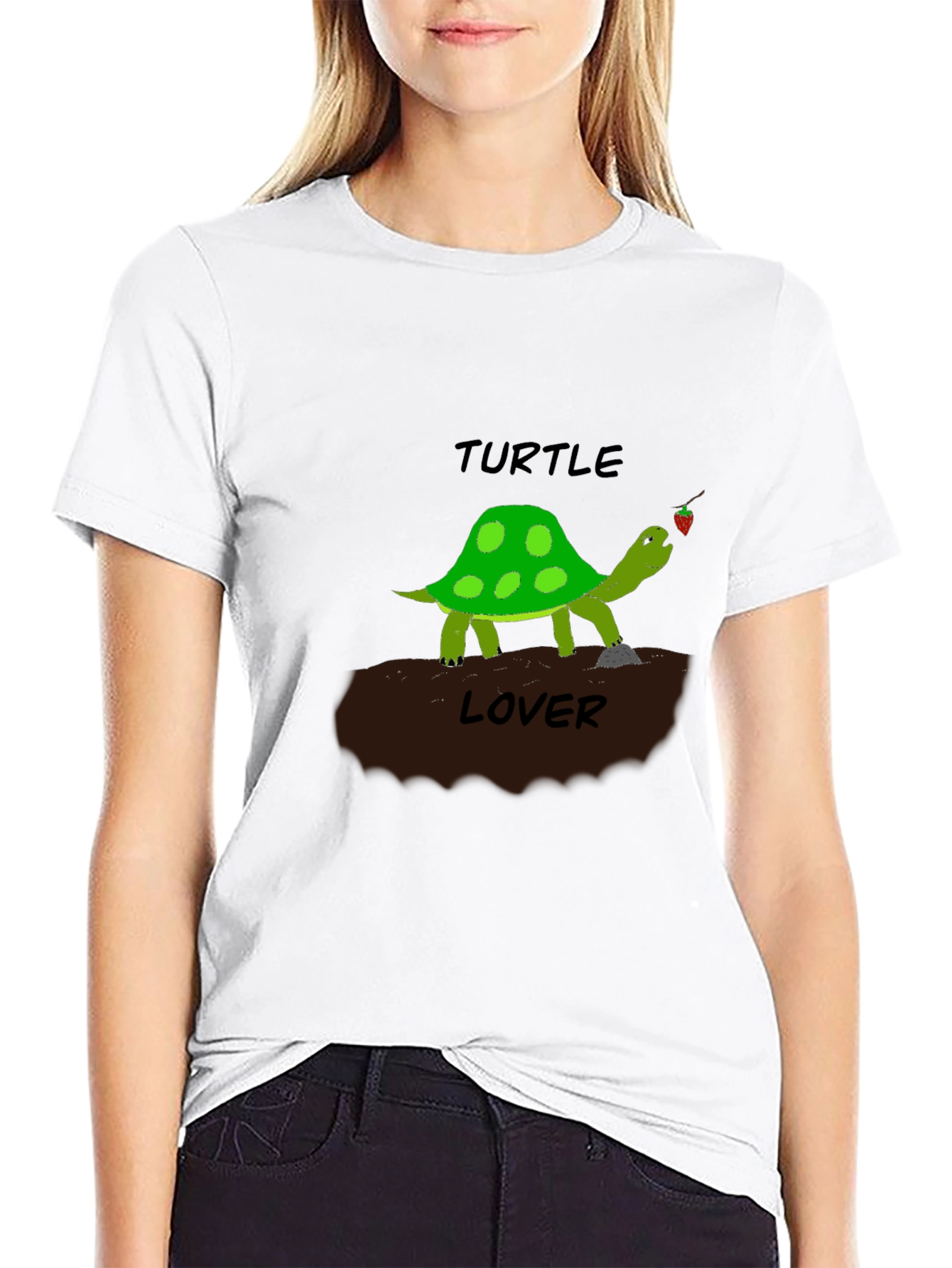 Black Turtle Lover Graphic T-Shirt view 9