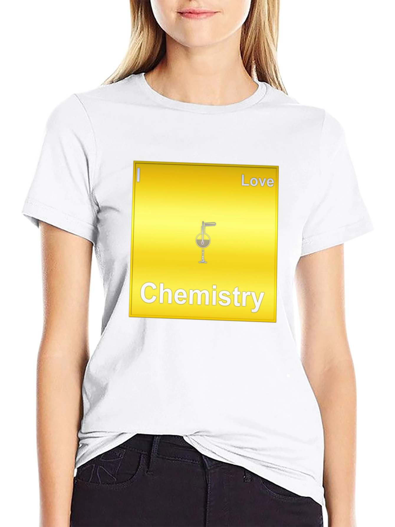 Black Chemistry Love T-Shirt - Black Cotton view 9