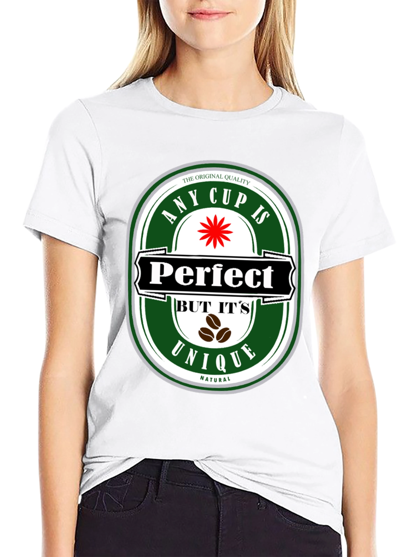 Black Any Cup Is Perfect Unique Natural Coffee Graphic Tee view 9
