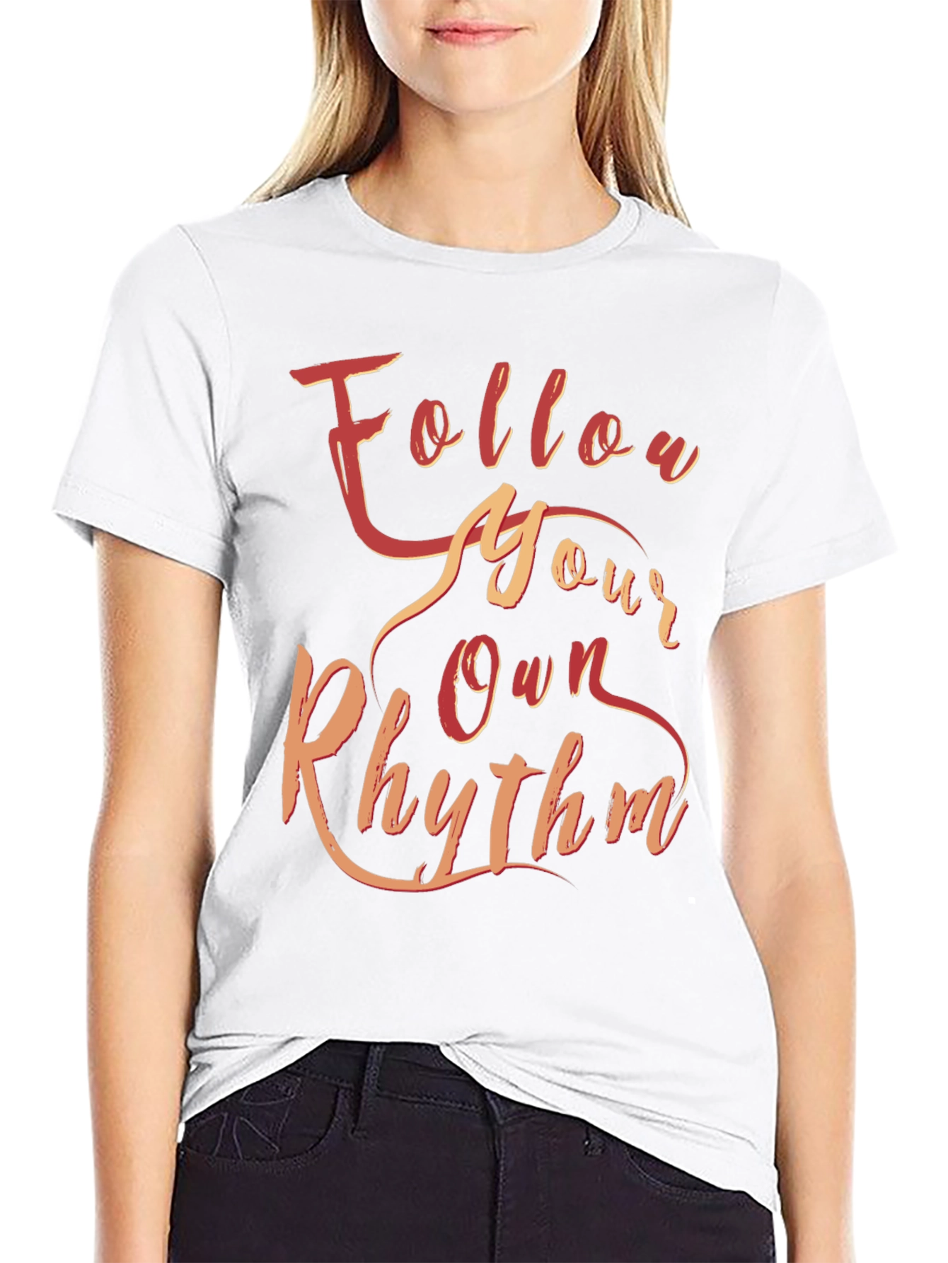 Black Follow Your Own Rhythm Graphic Tee view 9