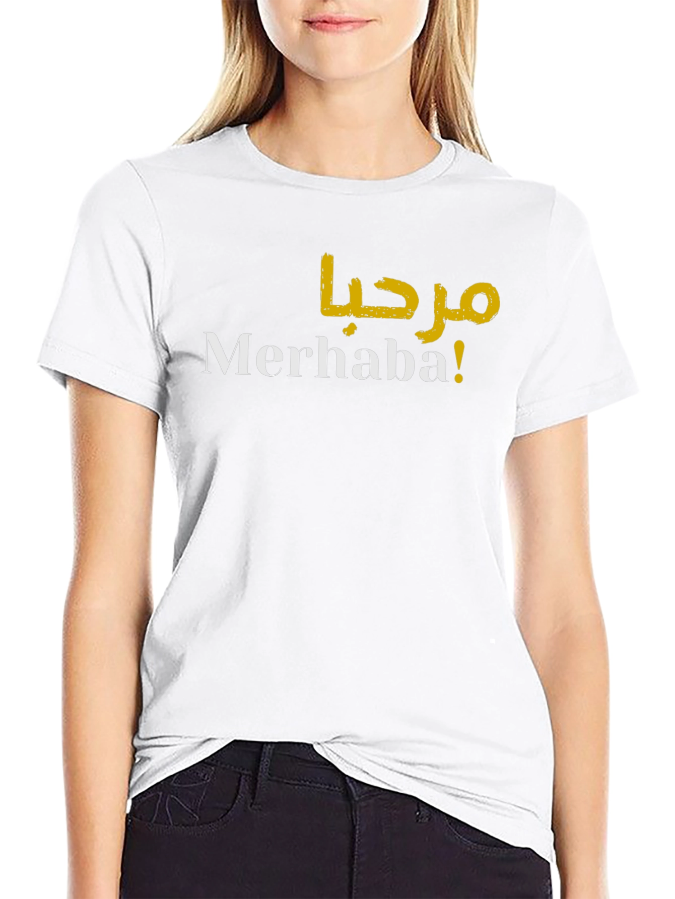 Black Merhaba! Graphic Tee - Stylish Unisex T-Shirt view 9