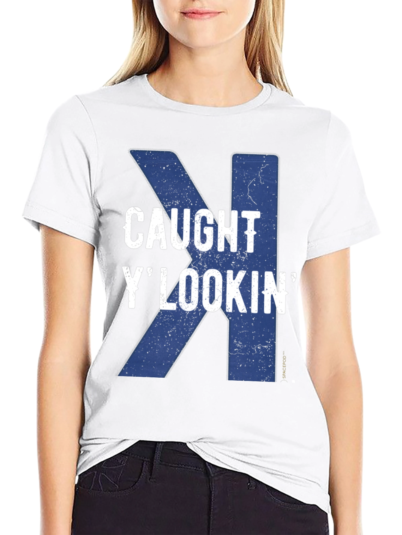 Black Caught Y' Lookin' Graphic Tee view 9