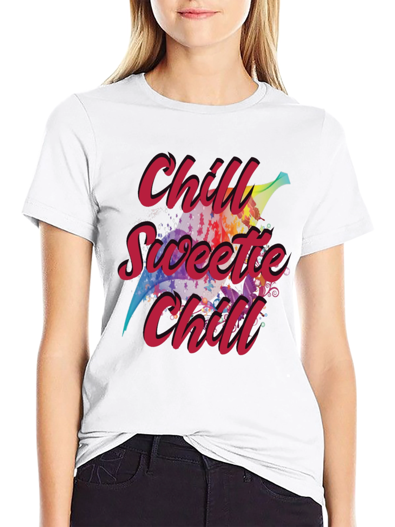 Black Chill Sweetie Chill Graphic Tee view 9