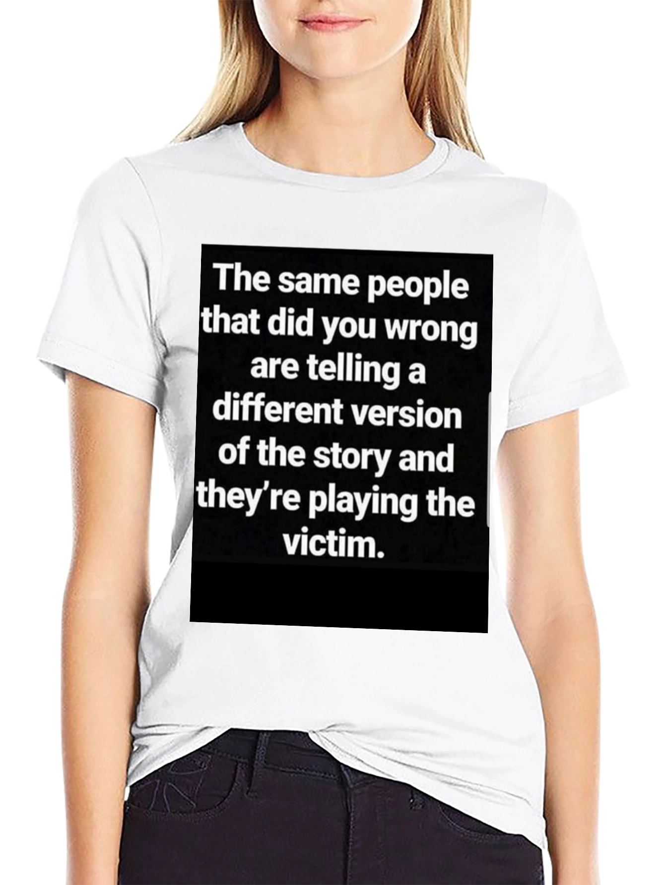 Black Victim T-Shirt: Same People, Different Story view 9