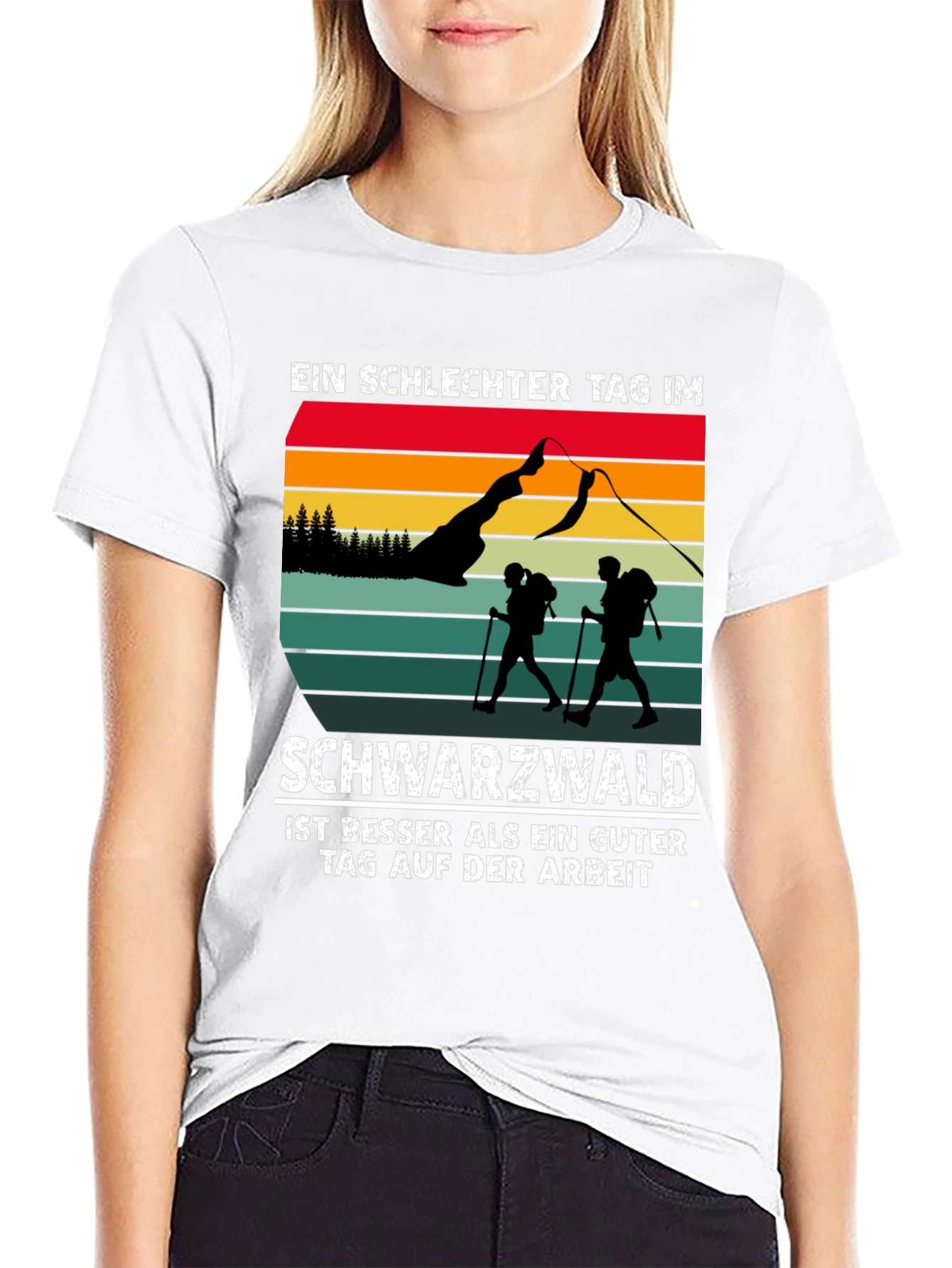 Black Black Forest Hiking T-Shirt view 9