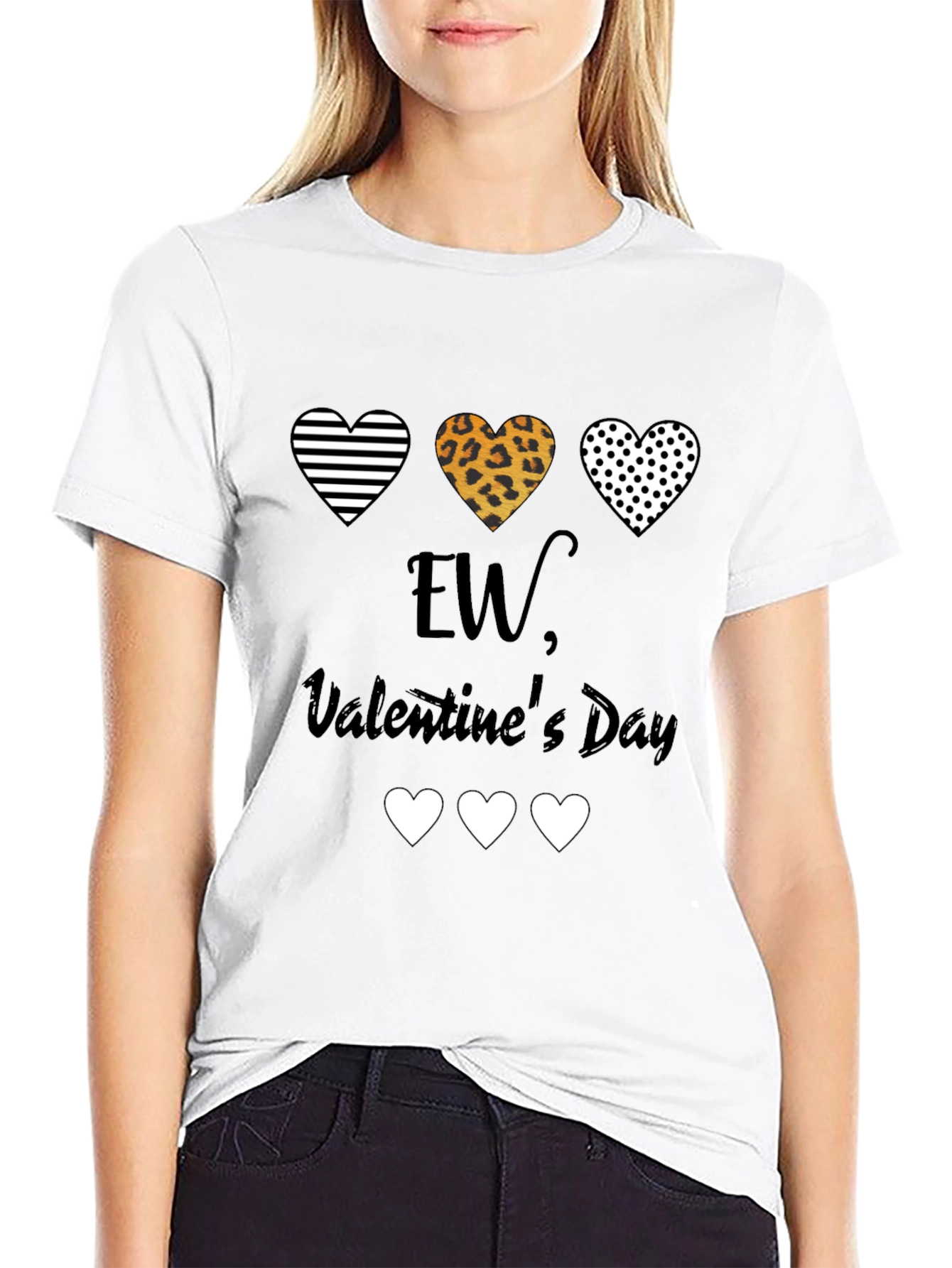 Black Ew, Valentine's Day T-Shirt view 9