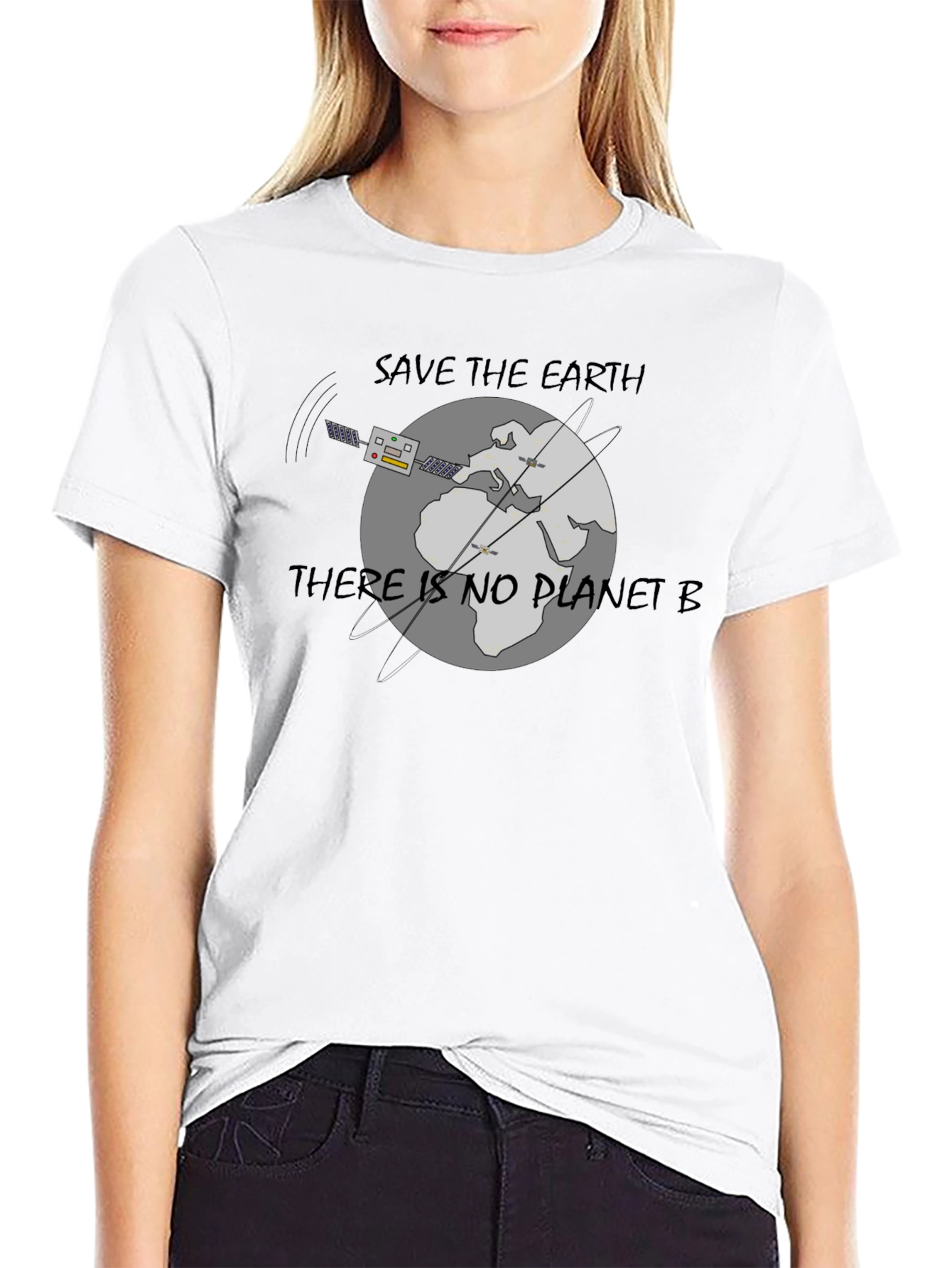 Black Save the Earth Black T-Shirt view 9