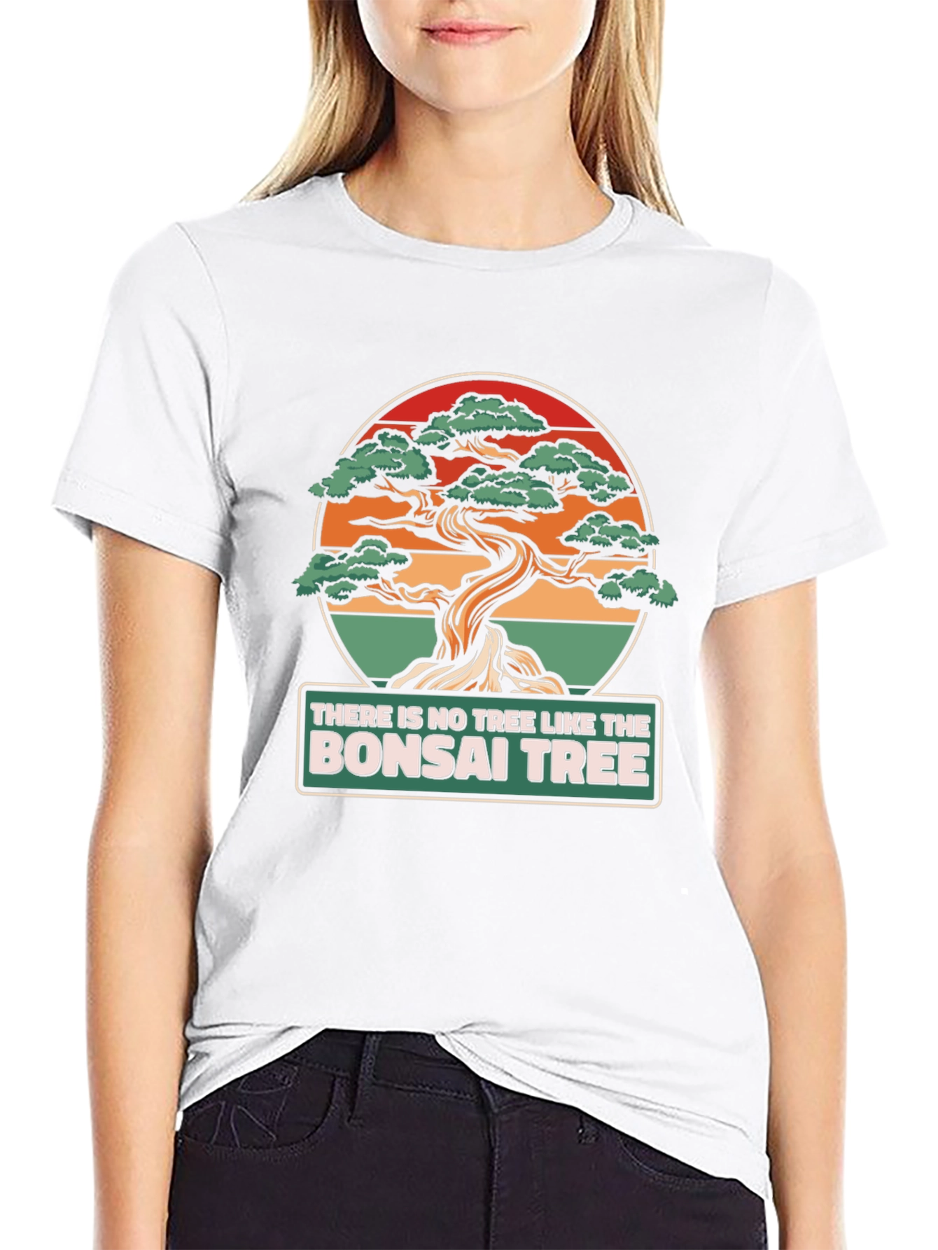 Black Bonsai Tree Graphic T-Shirt - Unique Design view 9