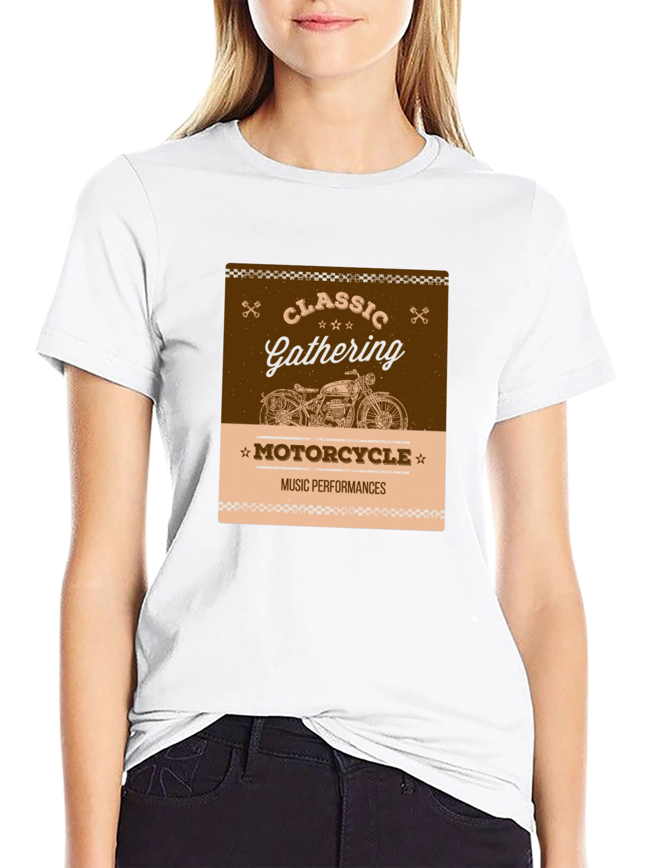 Black Classic Motorcycle Gathering Black T-Shirt view 9