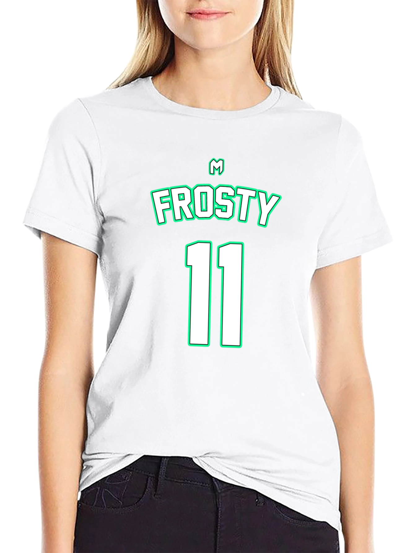 Black Frosty 11 Black T-Shirt view 9